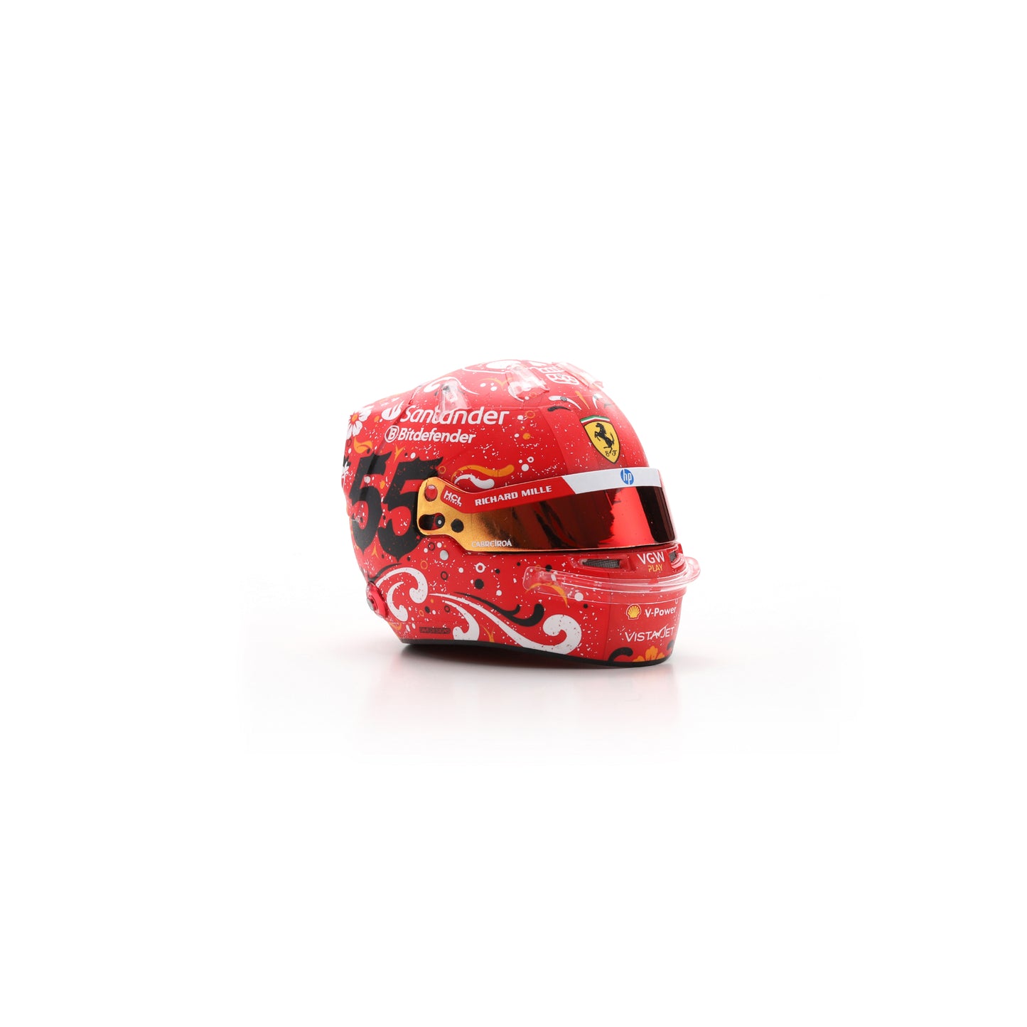 Looksmart LSHEL007 Helmet 1:5 - Carlos Sainz Jr - Scuderia Ferrari HP Mexican GP 2024 WINNER