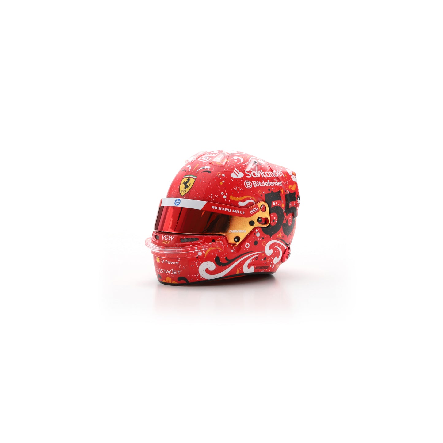 Looksmart LSHEL007 Helmet 1:5 - Carlos Sainz Jr - Scuderia Ferrari HP Mexican GP 2024 WINNER
