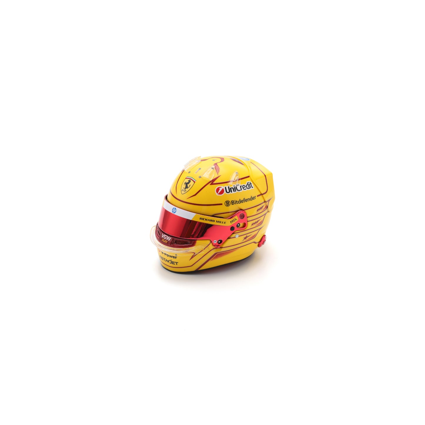 Looksmart LSHEL008 Lewis Hamilton Helmet 1/5 - Scuderia Ferrari HP - Fiorano Test 2025