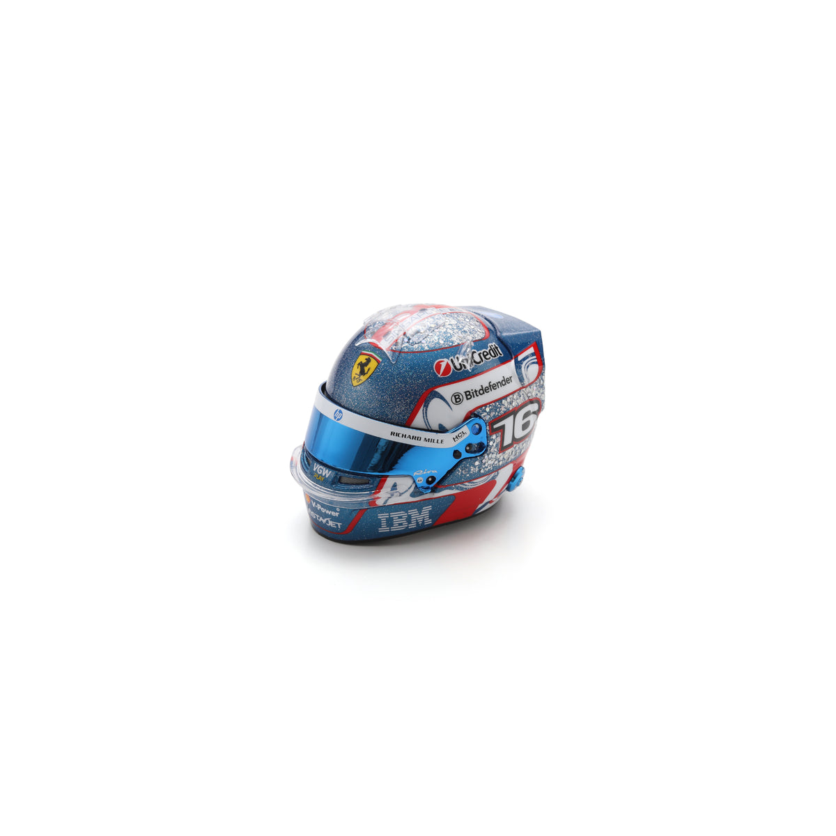 Looksmart LSHEL024 Casque 1:5 - Charles Leclerc – Scuderia Ferrari HP Singapore GP 2025