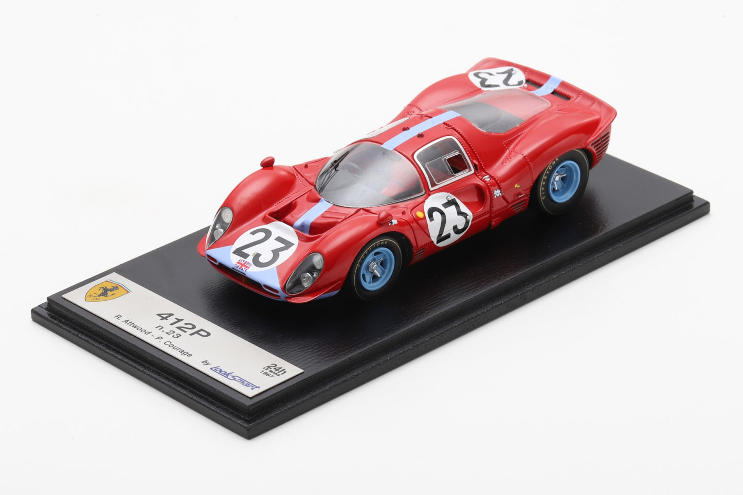 PRECOMMANDE - Looksmart LSLM158 1:43 - FERRARI 412P N°23 24H Le Mans 1967 - Richard Attwood - Piers Courage