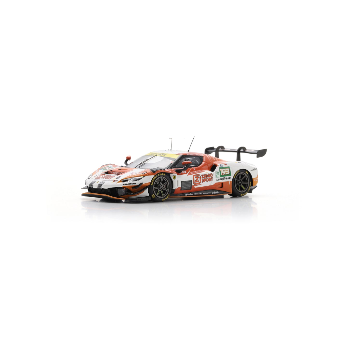 Looksmart LSLM197 1:43 - Ferrari 296 LMGT3 No.193 ZIGGO SPORT TEMPESTA Le Mans 24H 2025 J. Hui – C. Froggatt – E. Cheever