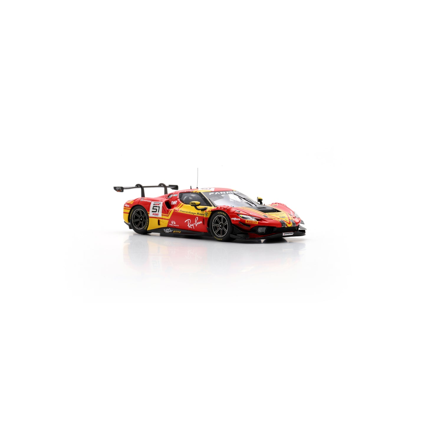 Looksmart LSRC188 1:43 - Ferrari 296 GT3 No.51 AF Corse – Francorchamps Motors 2nd 24H Spa 2024