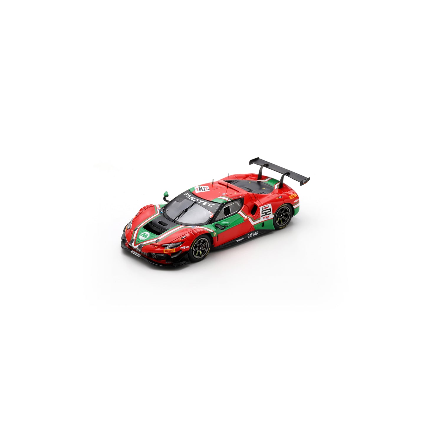 Looksmart LSRC189 1:43 - Ferrari 296 GT3 No.52 AF Corse 2nd Bronze class 24H Spa 2024