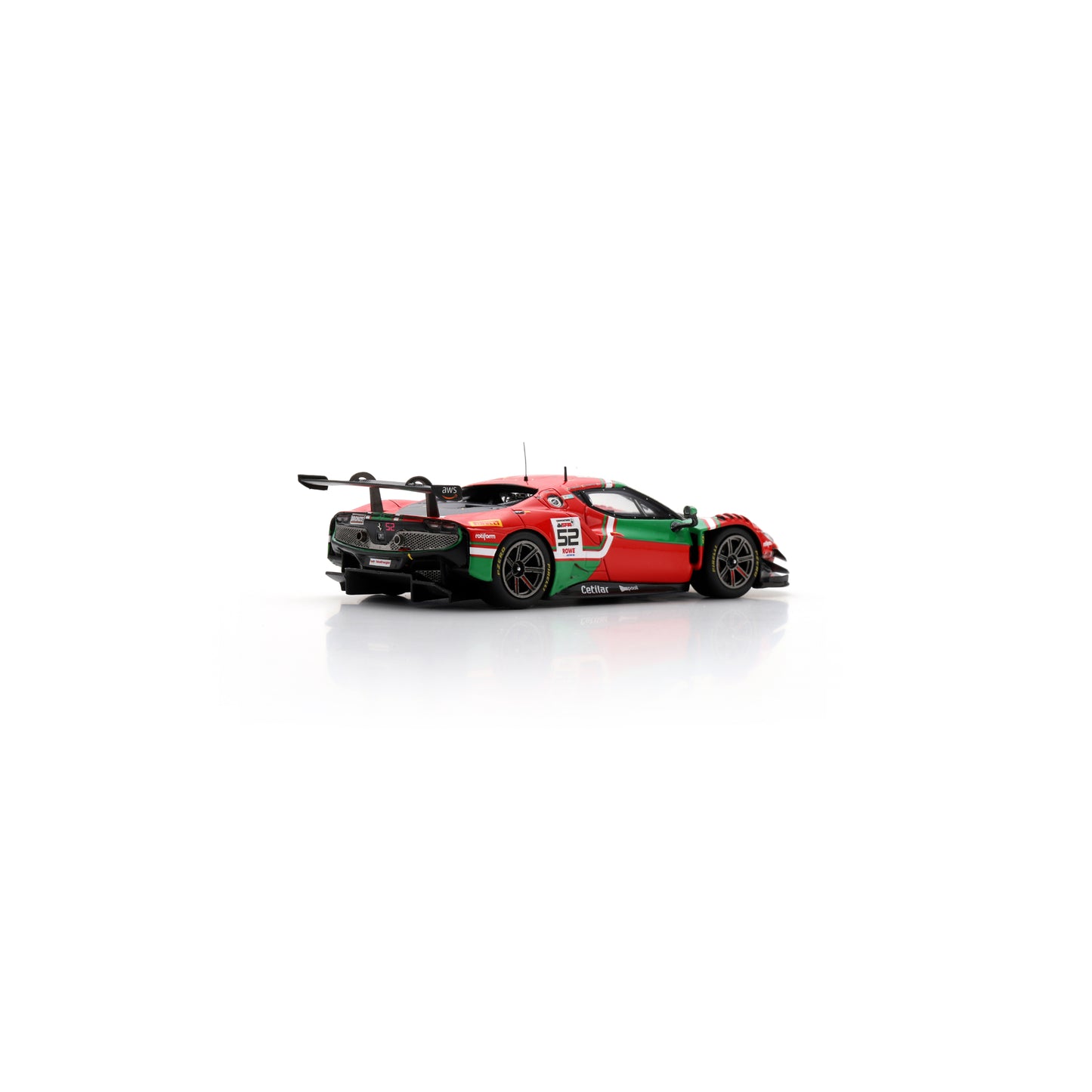 Looksmart LSRC189 1:43 - Ferrari 296 GT3 No.52 AF Corse 2nd Bronze class 24H Spa 2024