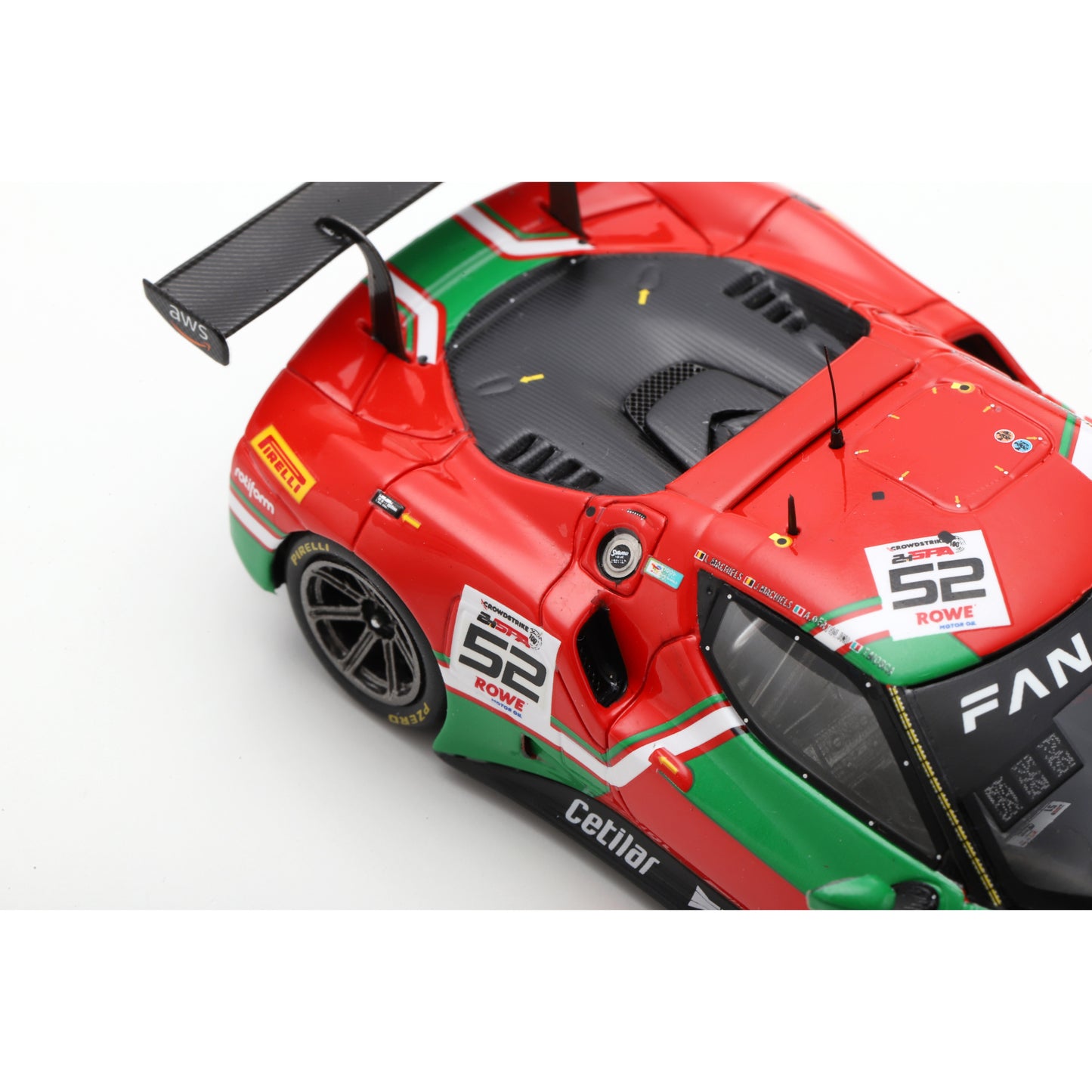 Looksmart LSRC189 1:43 - Ferrari 296 GT3 No.52 AF Corse 2nd Bronze class 24H Spa 2024