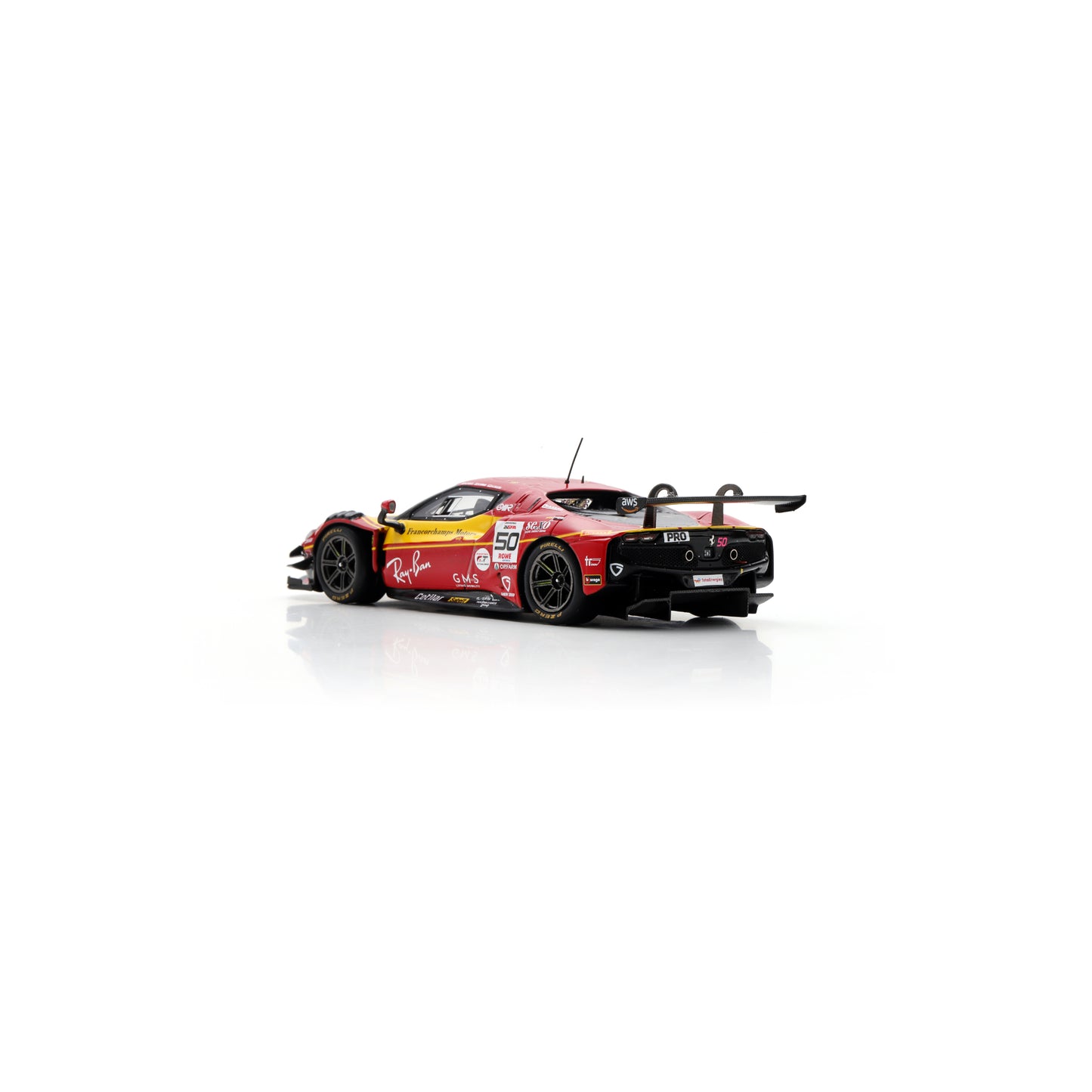 Looksmart LSRC207 1:43 - Ferrari 296 GT3 No. 50 AF Corse – 4th Francorchamps Motors 24H Spa 2025 Eliseo Donno – Antonio Fuoco – Arthur Leclerc