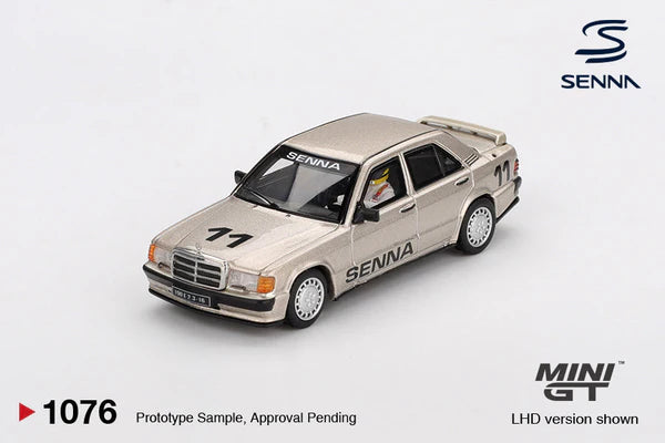 PRECOMMANDE - Mini-GT MGT01076-L 1:64 - Mercedes-Benz 190 E 2.3-16 N°11 Ayrton Senna 1984 NĂŒrburgring Race of Champions with Figure