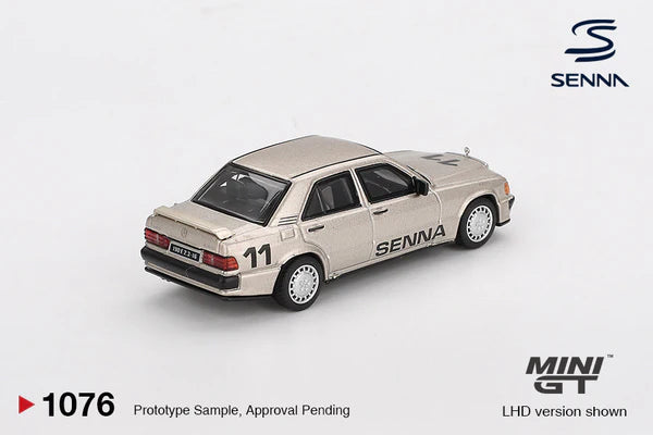 PRECOMMANDE - Mini-GT MGT01076-L 1:64 - Mercedes-Benz 190 E 2.3-16 N°11 Ayrton Senna 1984 NĂŒrburgring Race of Champions with Figure