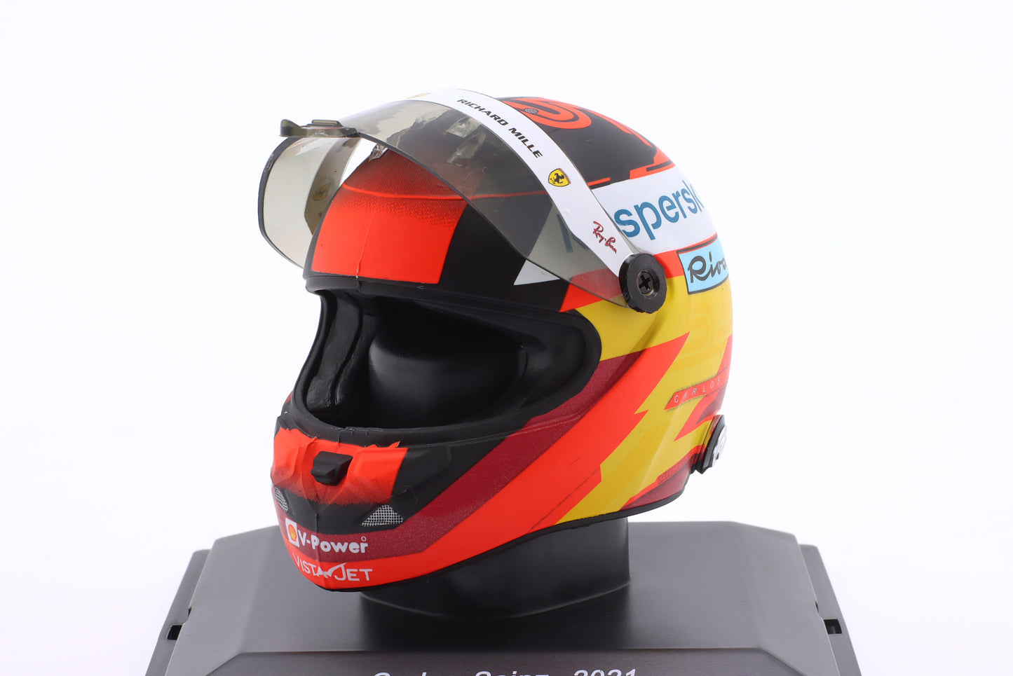 Spark Editions MW8ALA0031 Casque 1:5 - Carlos Sainz Jr - Scuderia Ferrari - 2021