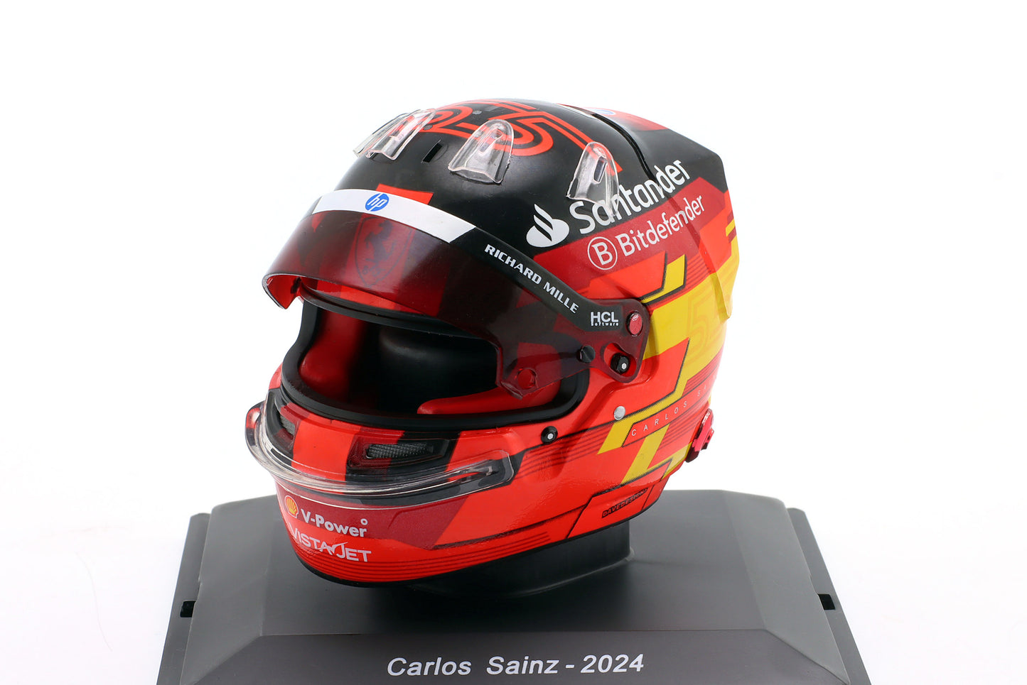 Spark Editions HELFE90 Casque 1:5 - Carlos Sainz Jr - Scuderia Ferrari - 2024