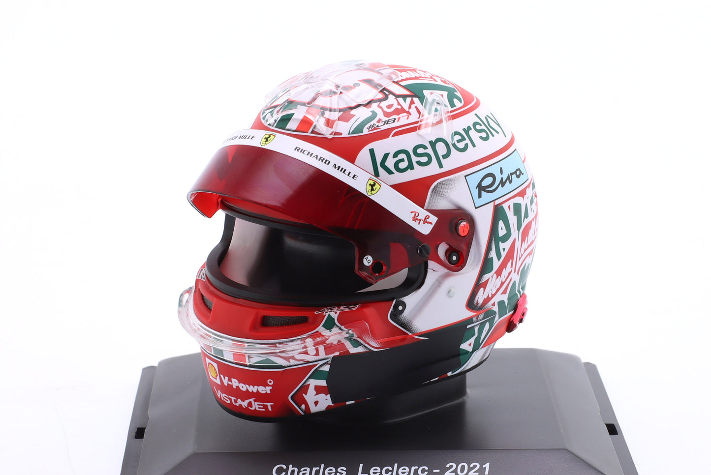 Spark Editions HELFE94 Casque 1:5 - Charles Leclerc - Scuderia Ferrari - Toscana GP 2021