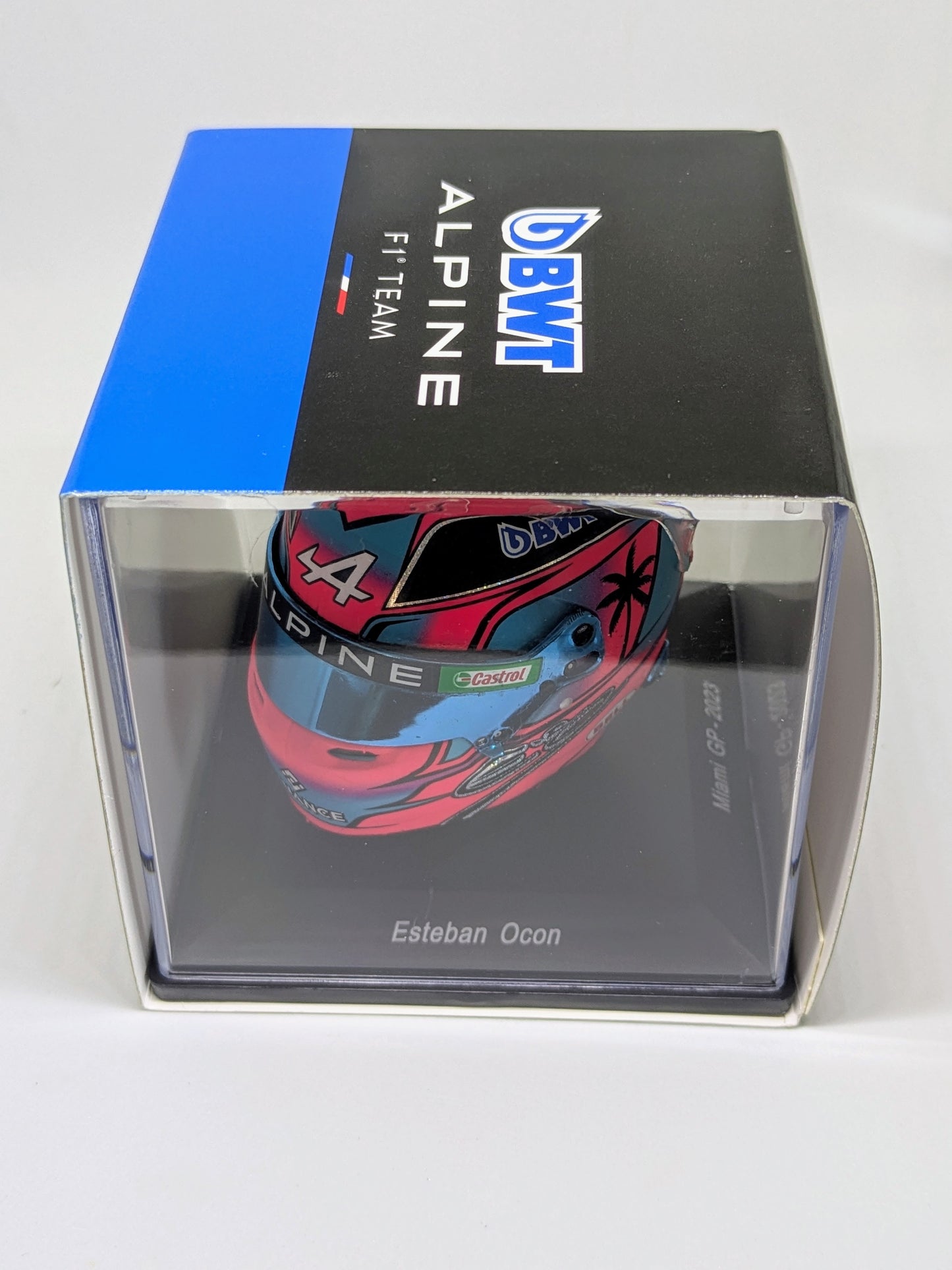 Spark 5HF103 Casque 1:5 - Esteban Ocon - BWT Alpine - Miami GP 2023