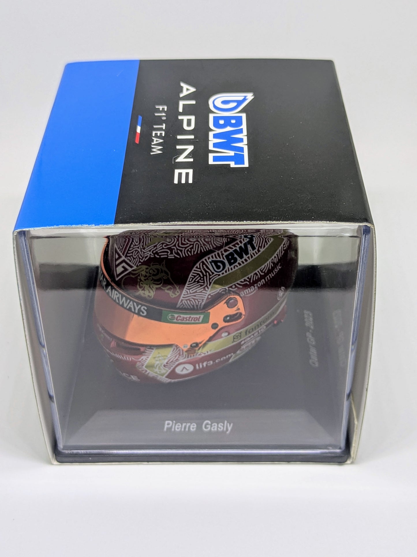 Spark 5HF135 Helmet 1:5 - Pierre Gasly - BWT Alpine F1 Team - Qatar GP 2023