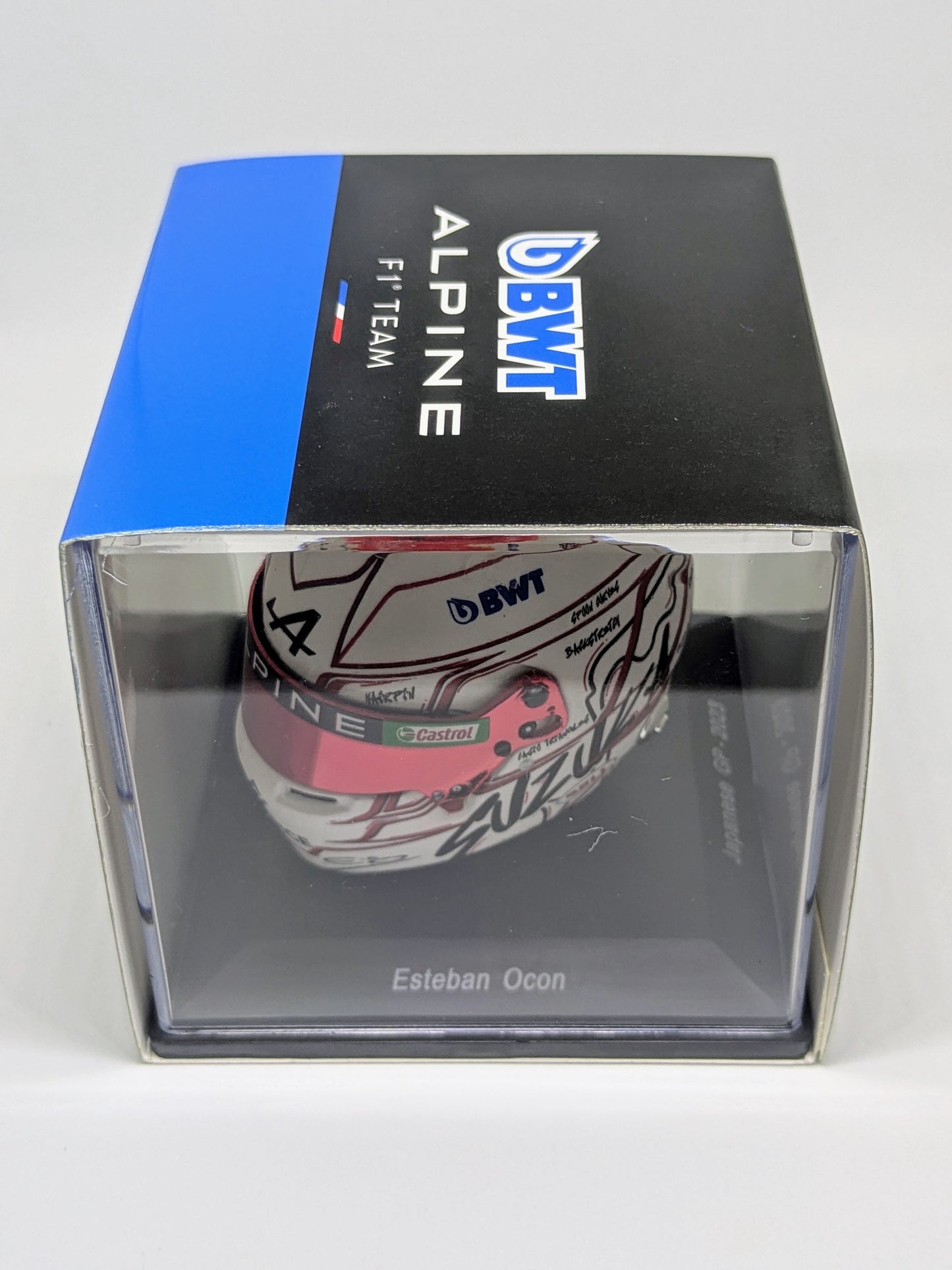 Spark 5HF126 Esteban Ocon Helmet 1/5 - BWT Alpine F1 Team - Japanese GP 2023