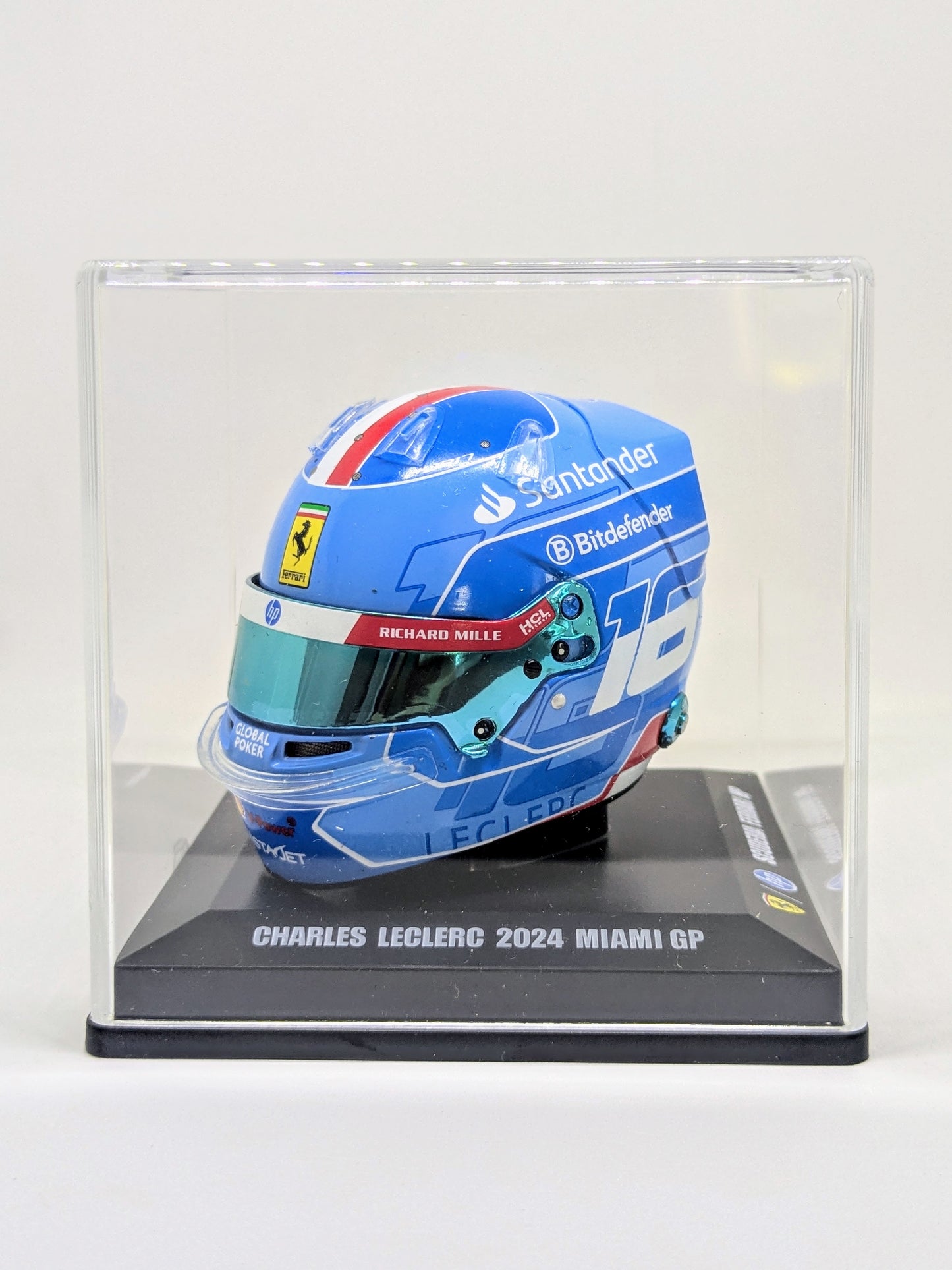 Looksmart LSHEL002 Helmet 1:5 - Charles Leclerc - Scuderia Ferrari HP - 3rd Miami GP 2024