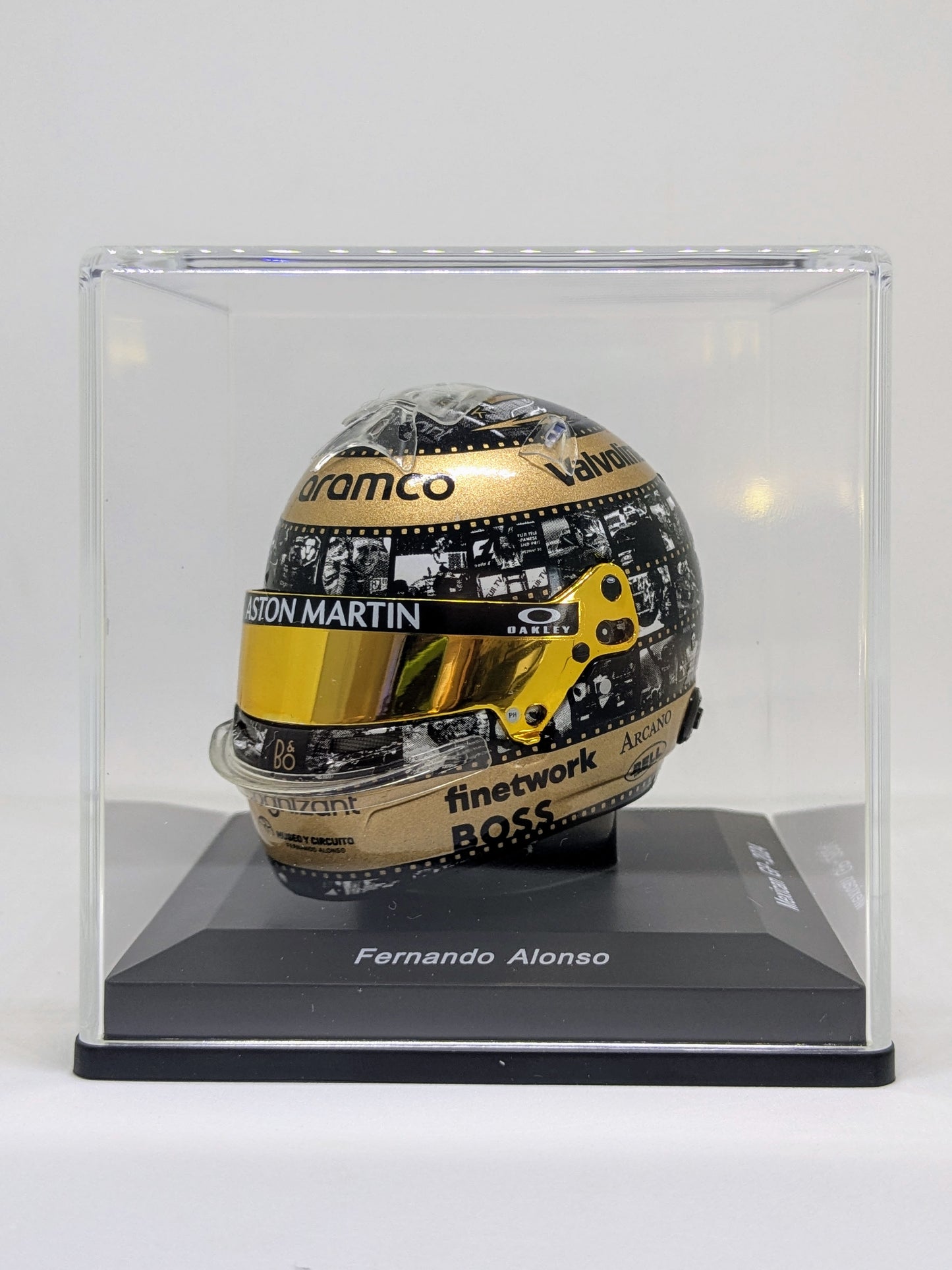 Spark 5HF176 Casque 1:5 - Fernando Alonso - Aston Martin Aramco F1 Team - Mexican GP 2024