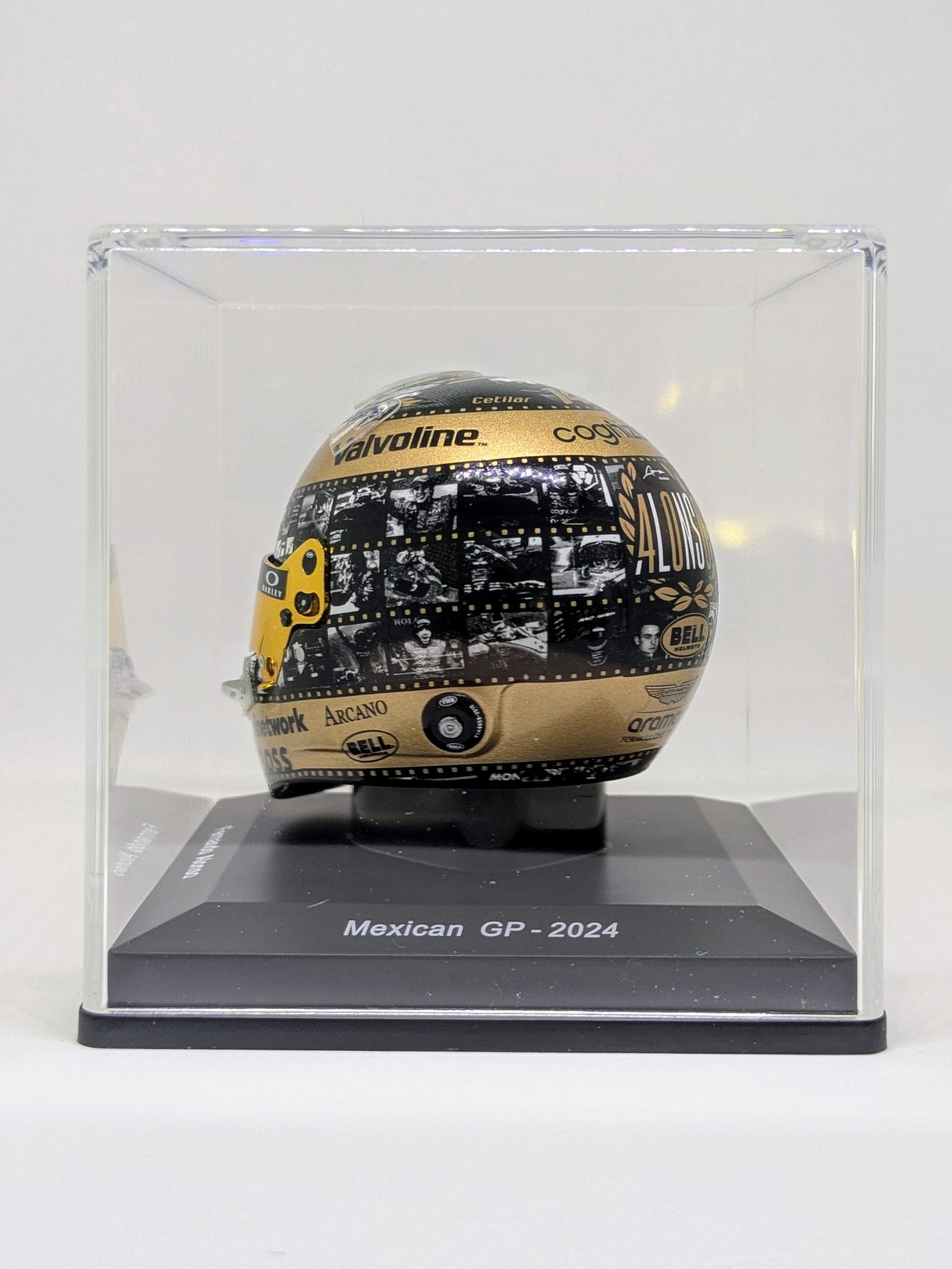 Spark 5HF176 Casque 1:5 - Fernando Alonso - Aston Martin Aramco F1 Team - Mexican GP 2024