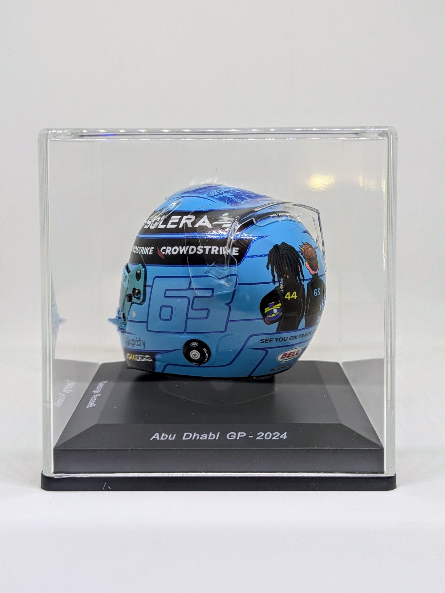Spark 5HF182 Casque George Russell 1/5 - Mercedes-AMG Petronas F1 Team - Abu Dhabi GP 2024
