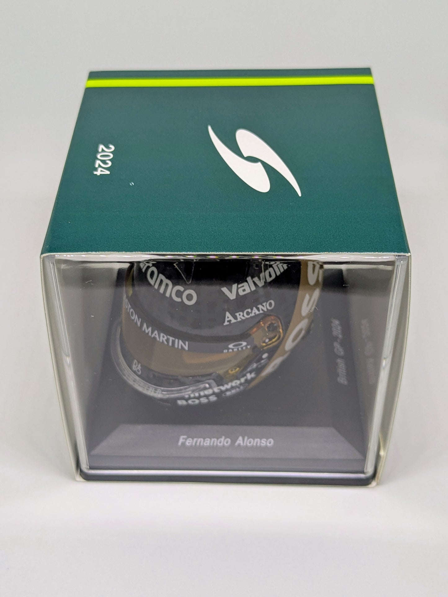 Spark 5HF164 Casque 1:5 - Fernando Alonso - Aston Martin Aramco F1 Team - British GP 2024
