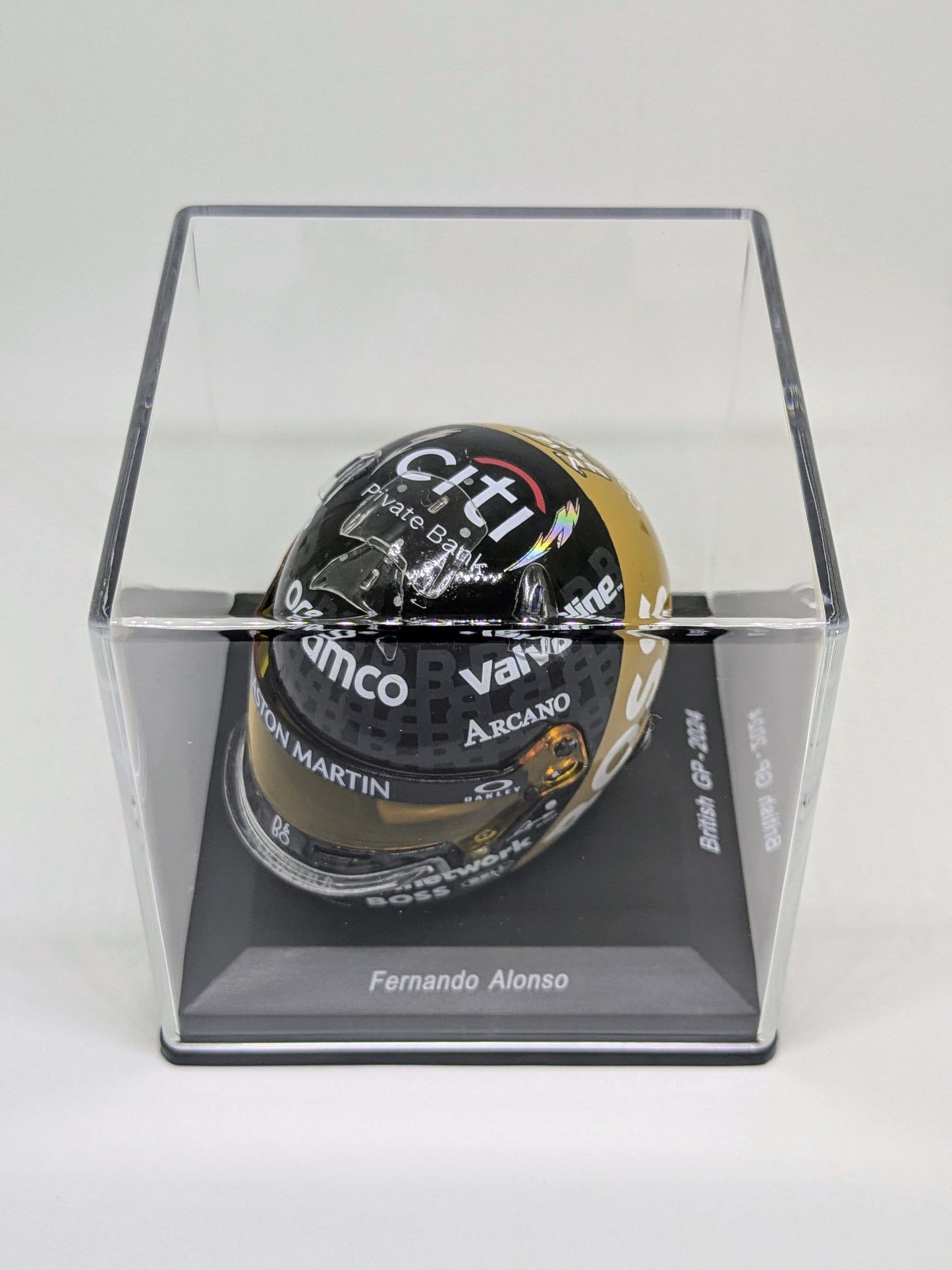 Spark 5HF164 Casque 1:5 - Fernando Alonso - Aston Martin Aramco F1 Team - British GP 2024
