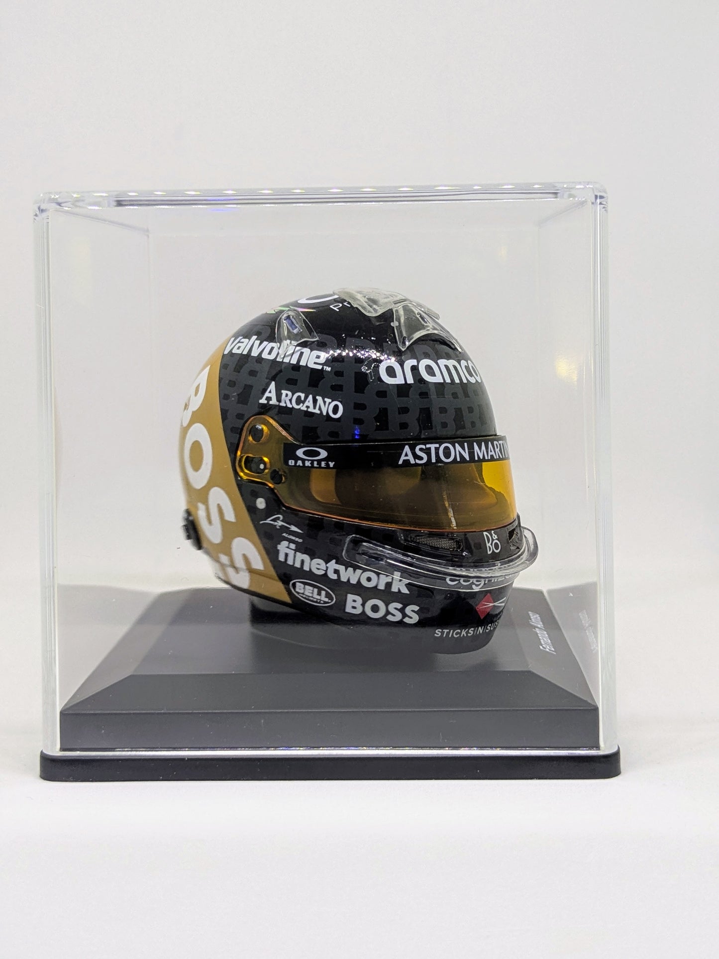 Spark 5HF164 Casque 1:5 - Fernando Alonso - Aston Martin Aramco F1 Team - British GP 2024