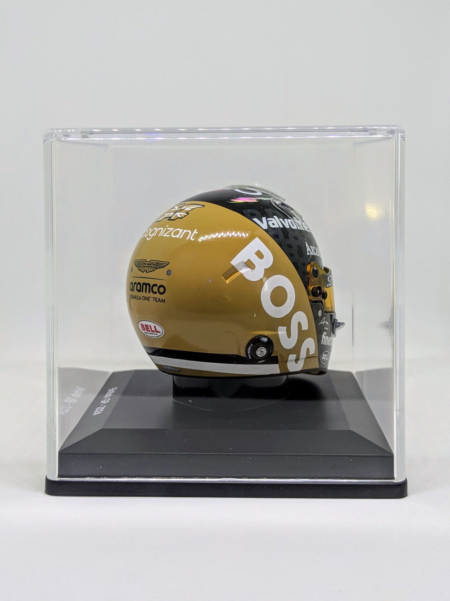 Spark 5HF164 Casque 1:5 - Fernando Alonso - Aston Martin Aramco F1 Team - British GP 2024