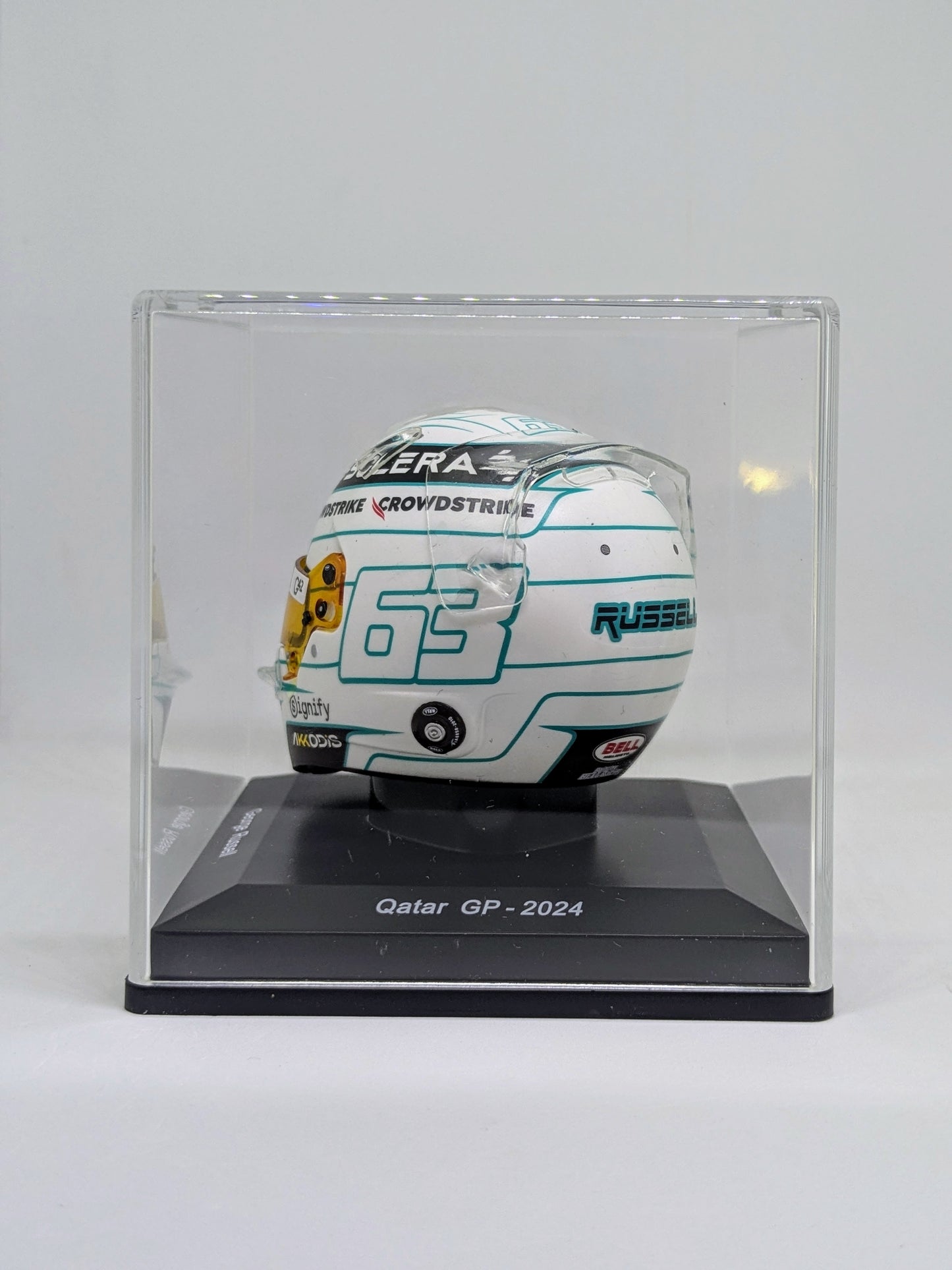Spark 5HF181 Casque 1:5 - George Russell - Mercedes-AMG Petronas F1 Team - Qatar GP 2024
