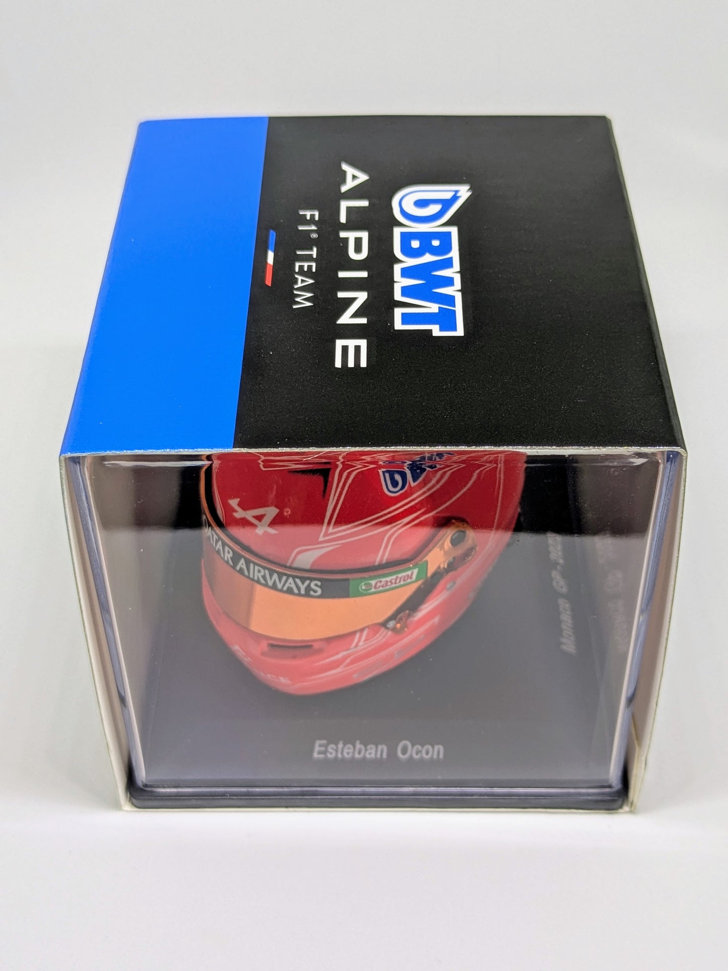 Spark 5HF131 Helmet 1:5 - Esteban Ocon - BWT Alpine F1 Team - Azerbaijan GP (Season Update) 2023