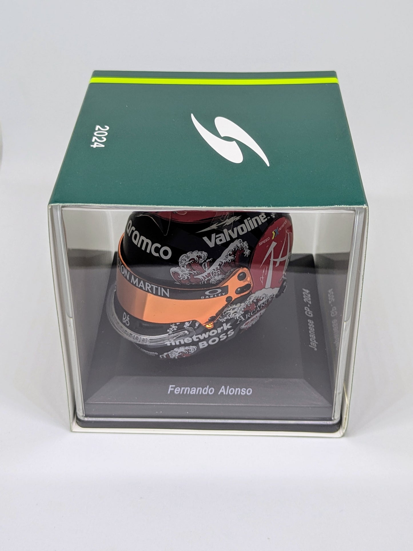 Spark 5HF178 Casque 1:5 - Fernando Alonso - Aston Martin Aramco Formula One Team - Japanese GP 2024