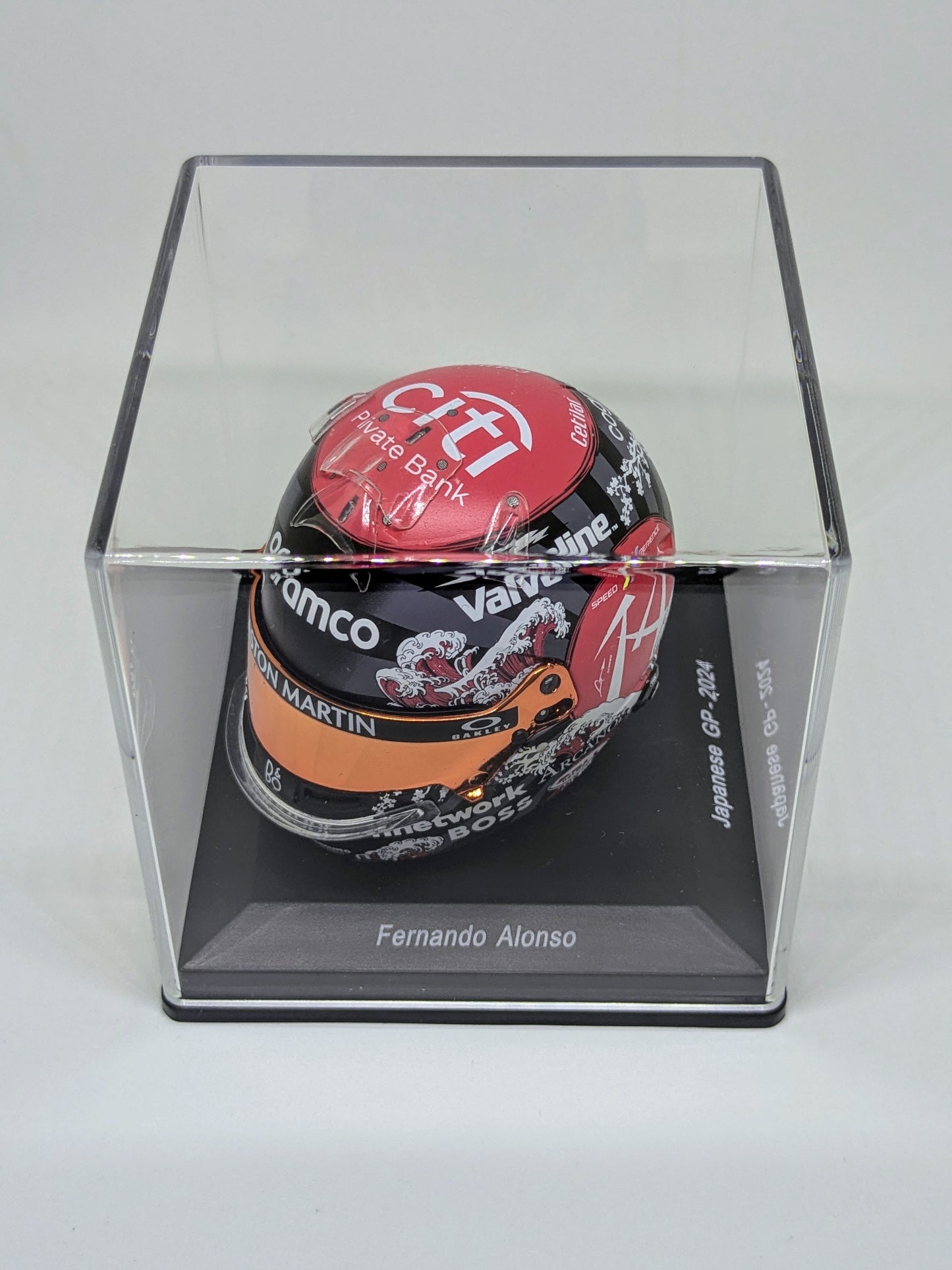 Spark 5HF178 Casque 1:5 - Fernando Alonso - Aston Martin Aramco Formula One Team - Japanese GP 2024
