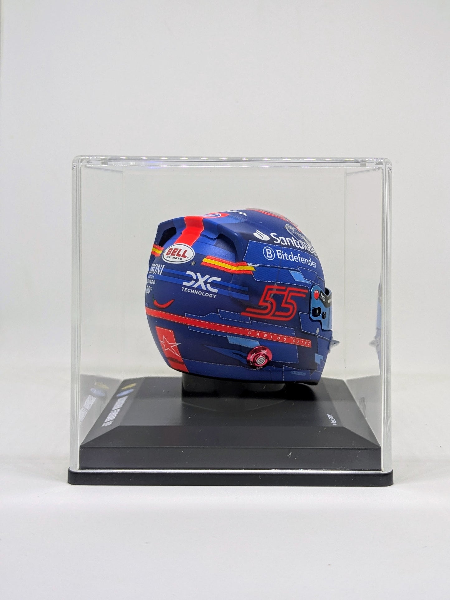 Looksmart LSHEL003 Casque 1:5 - Carlos Sainz – Scuderia Ferrari HP - Miami GP 2024