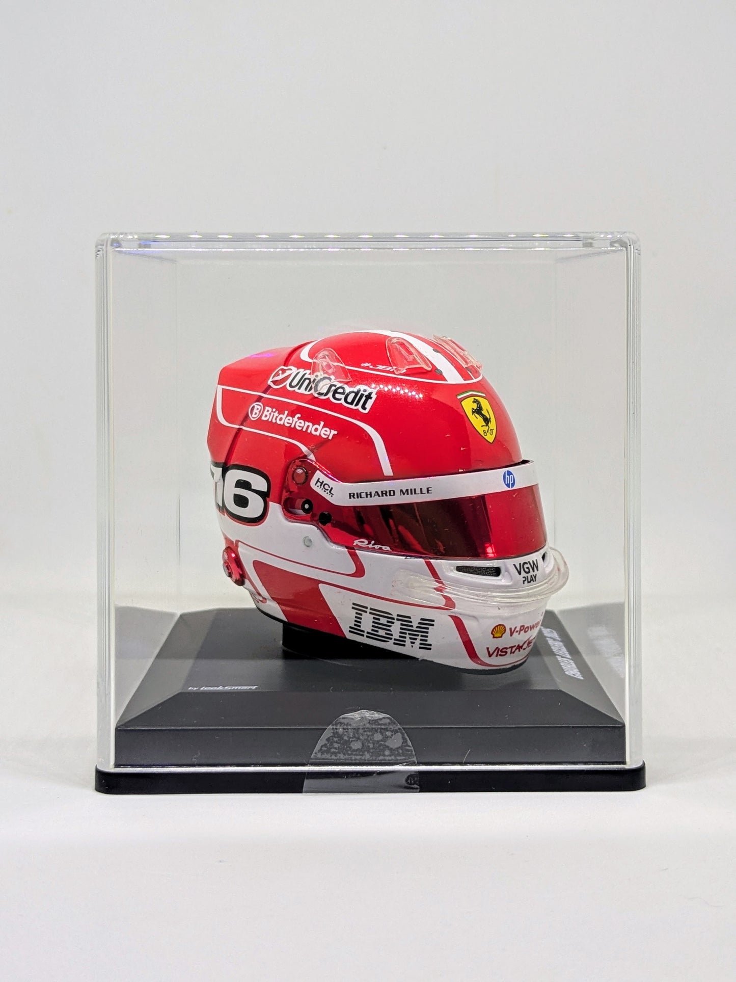 Looksmart LSHEL009 Casque 1:5 - Charles Leclerc – Scuderia Ferrari HP 2025 Season