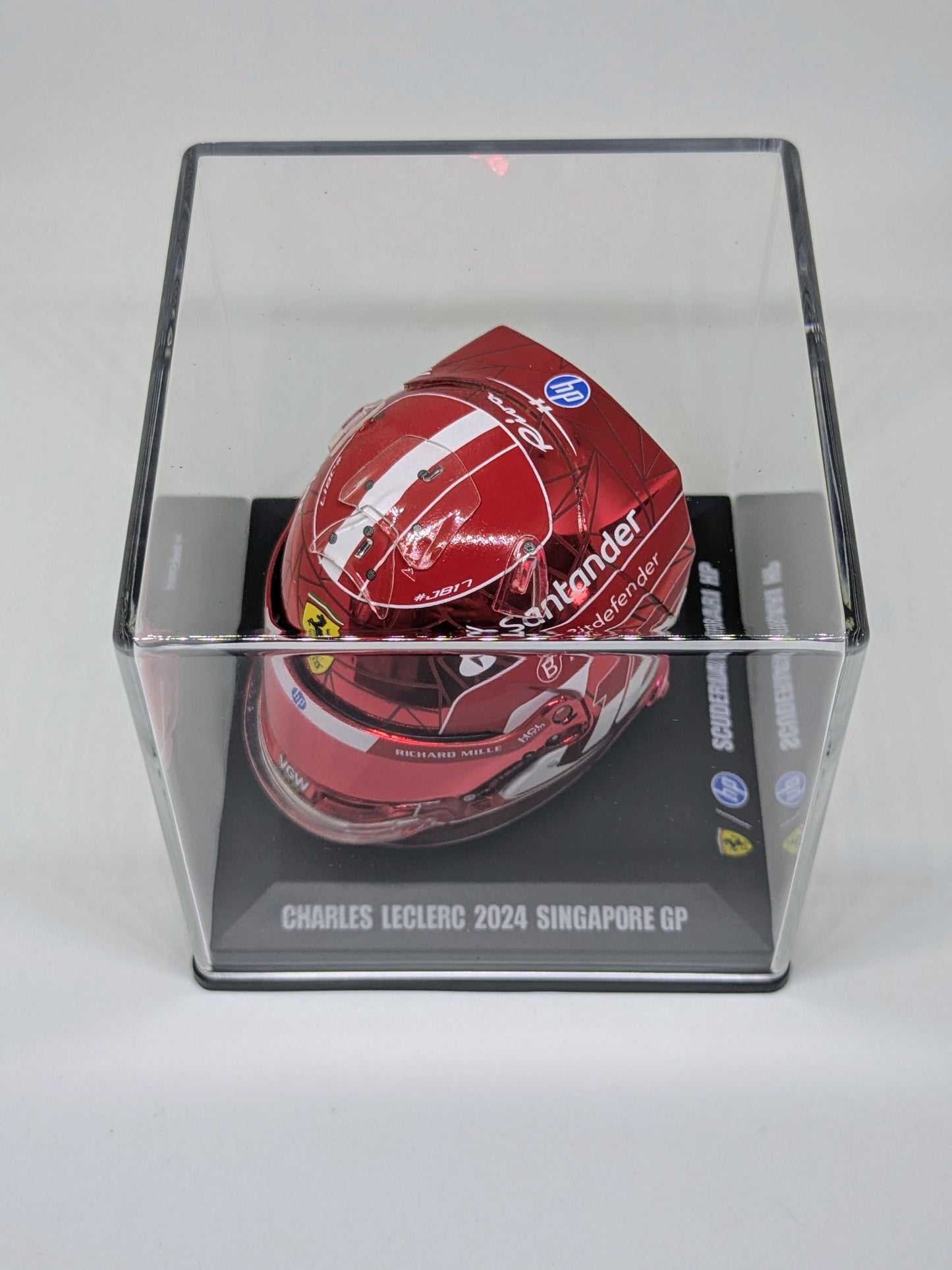 Looksmart LSHEL006 Casque 1:5 - Charles Leclerc – Scuderia Ferrari HP Singapore GP 2024