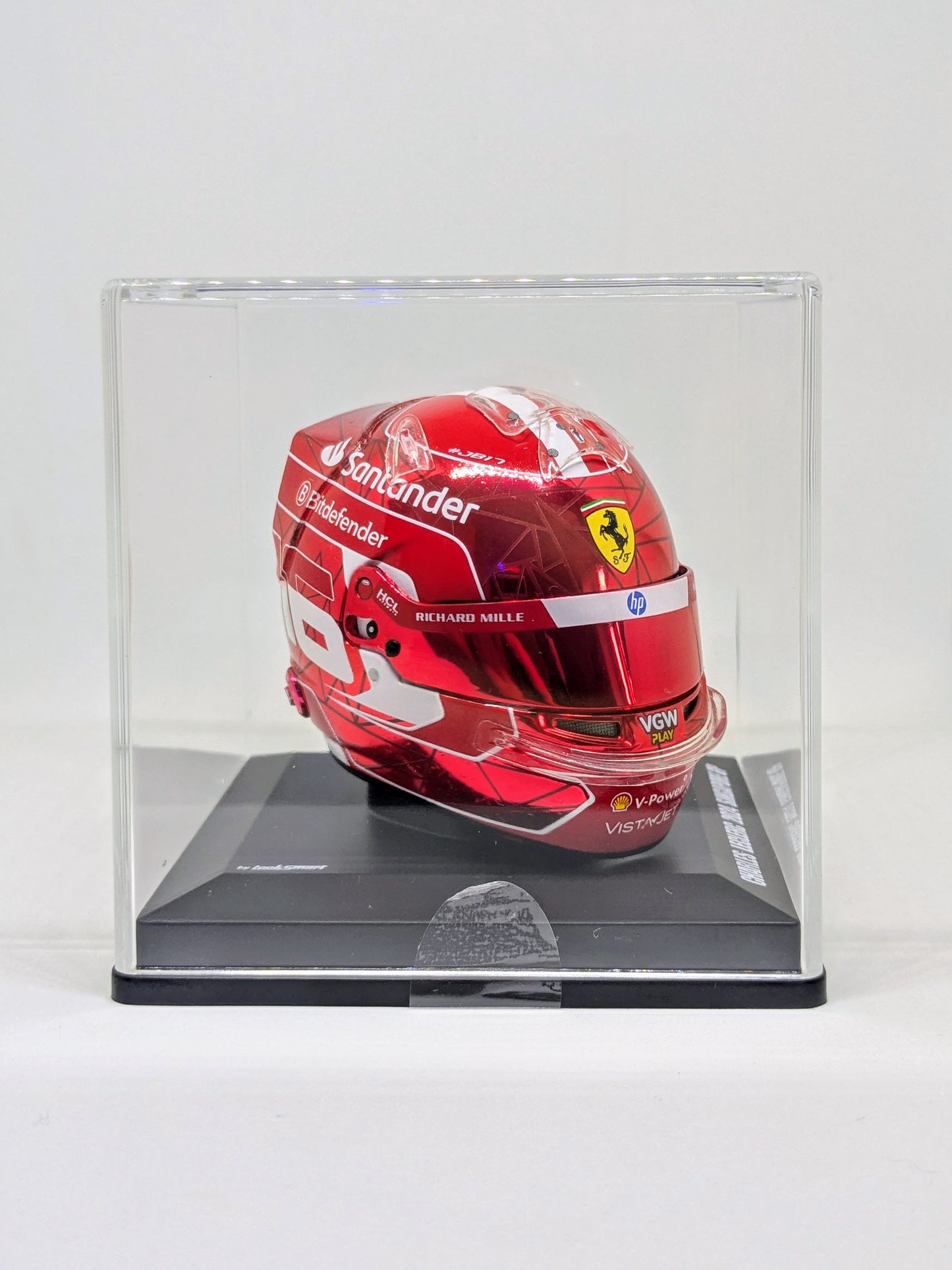 Looksmart LSHEL006 Casque 1:5 - Charles Leclerc – Scuderia Ferrari HP Singapore GP 2024