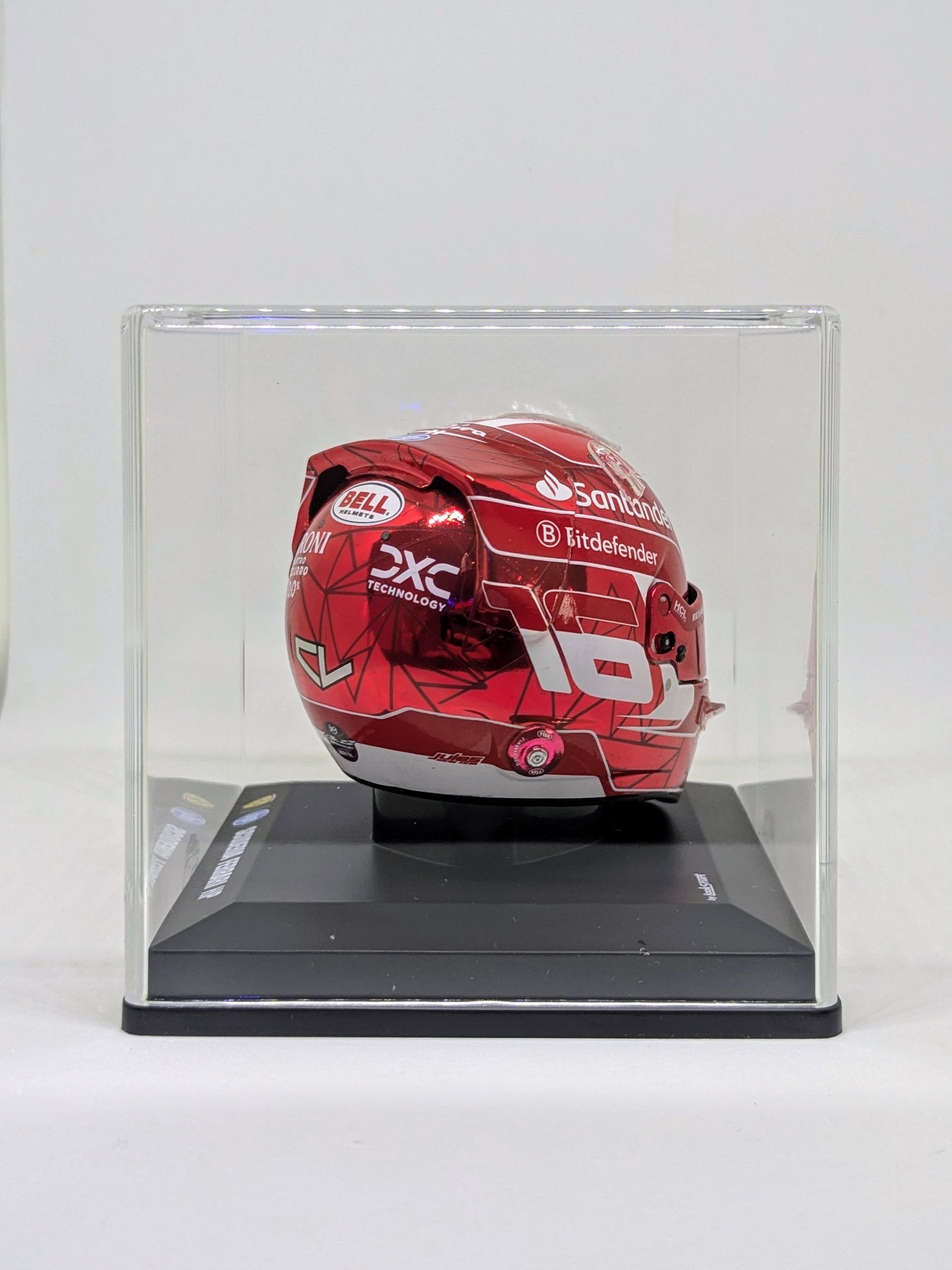 Looksmart LSHEL006 Casque 1:5 - Charles Leclerc – Scuderia Ferrari HP Singapore GP 2024