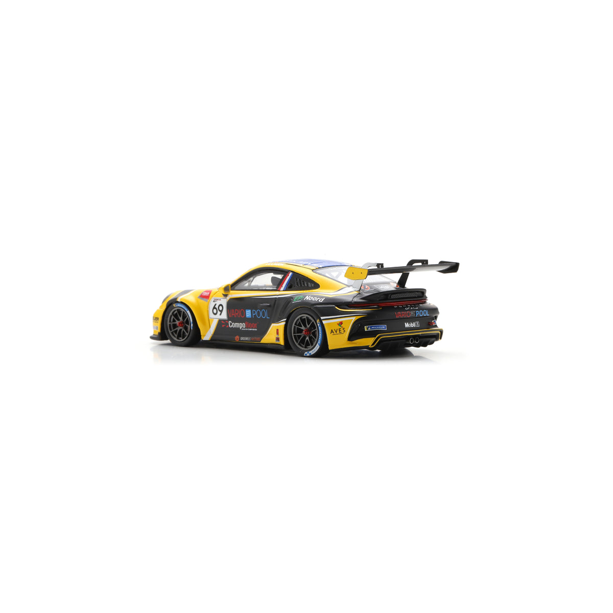 Spark S6340 1:43 - Porsche 911 GT3 Cup No.69 Porsche Carrera Cup Benelux Champion 2025 Jaap van Lagen