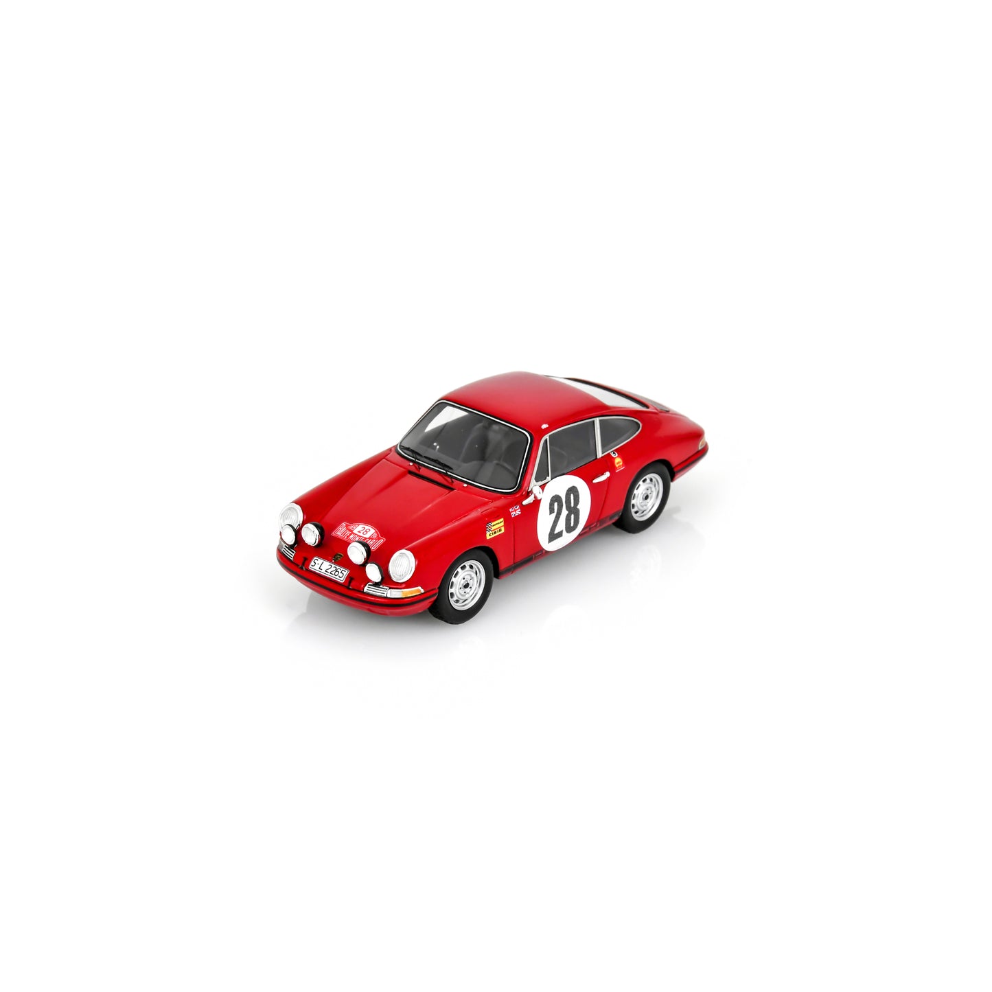 Spark S6613 1:43 - Porsche 911S No.28 Rally Monte Carlo 1969 V. Elford - D. Stone