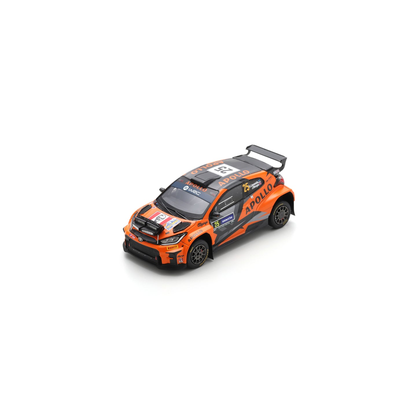 Spark S6871 1:43 - TOYOTA GR Yaris Rally 2 No.25 Red Grey Team 3rd RC2 Rally Sweden 2024 G. Linnamae - J. Morgan