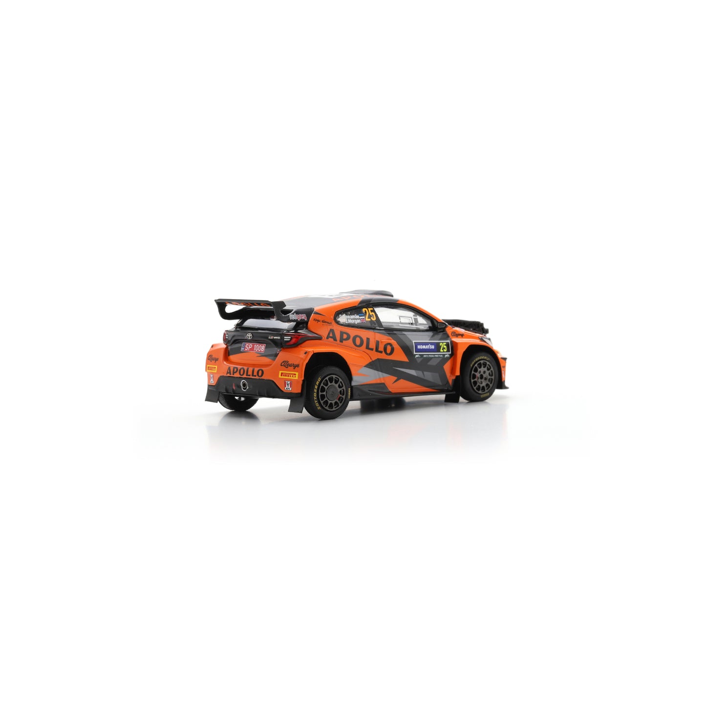 Spark S6871 1:43 - TOYOTA GR Yaris Rally 2 No.25 Red Grey Team 3rd RC2 Rally Sweden 2024 G. Linnamae - J. Morgan