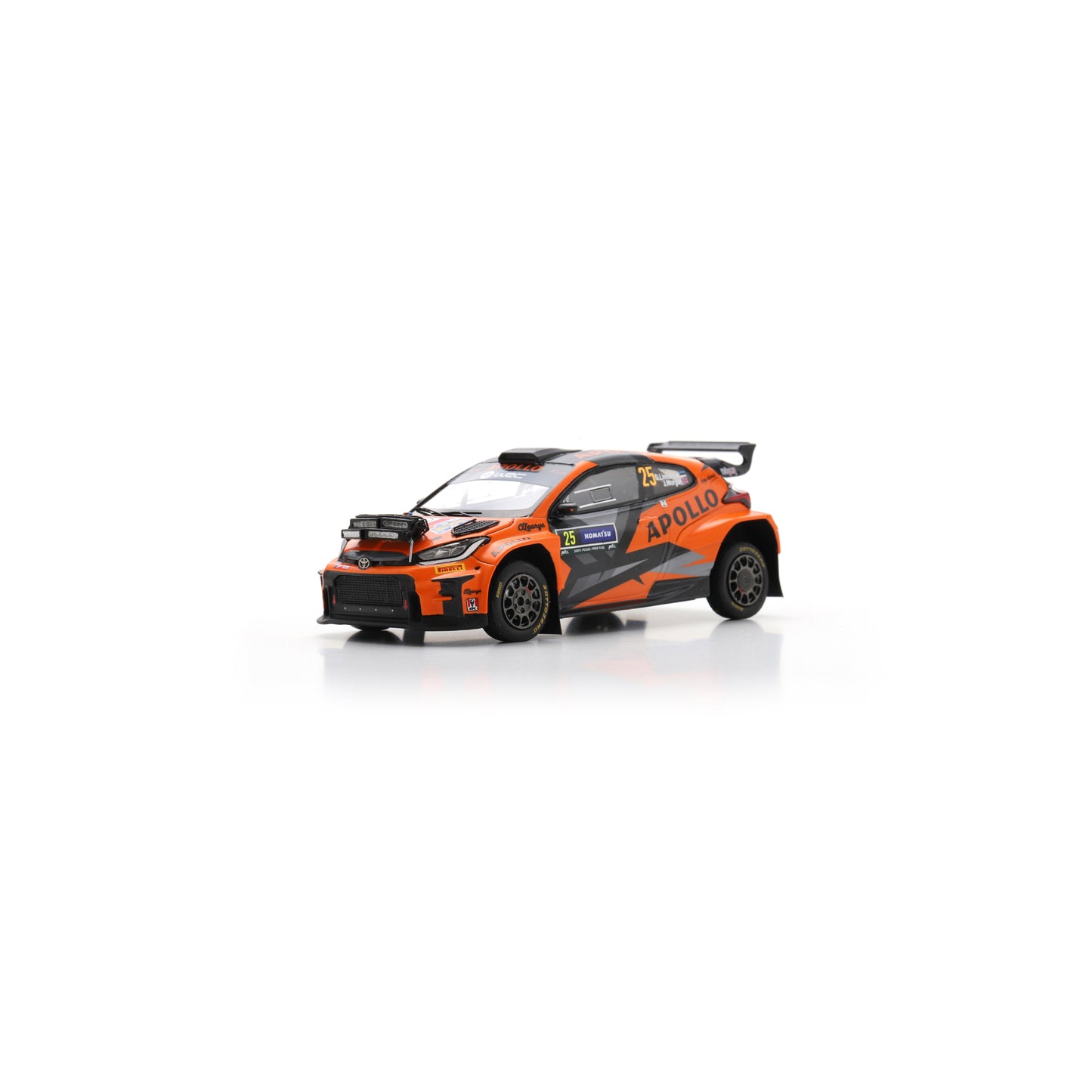 Spark S6871 1:43 - TOYOTA GR Yaris Rally 2 No.25 Red Grey Team 3rd RC2 Rally Sweden 2024 G. Linnamae - J. Morgan