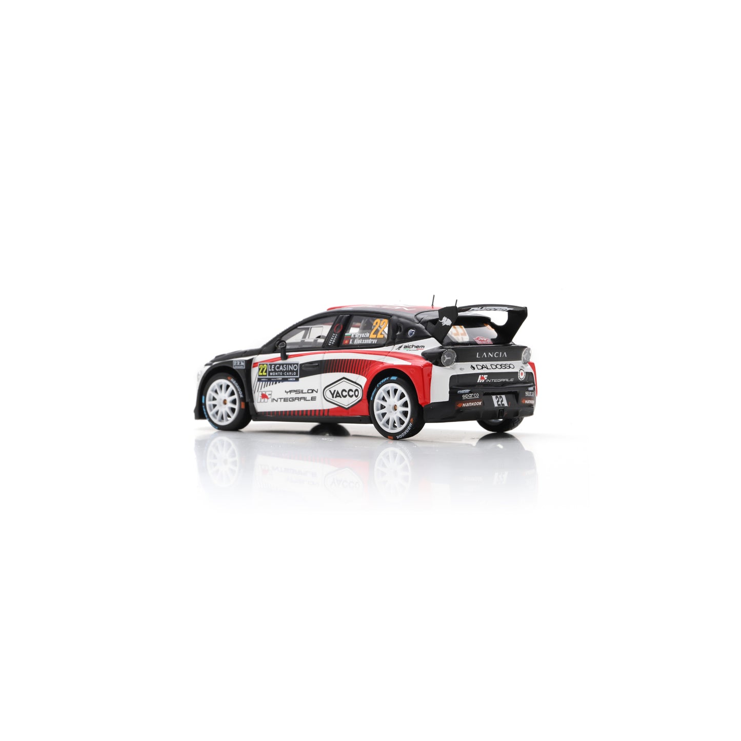 Spark S6924 1:43 - LANCIA Ypsilon HF N°22 LANCIA CORSE HF Rallye Monte Carlo 2026 N. Gryazin - K. Aleksandrov