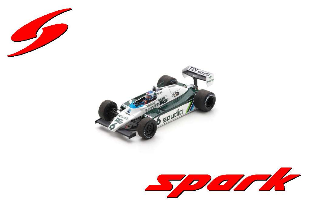 PRECOMMANDE - Spark S7498 1/43 - Williams FW08 No.6 Winner Swiss GP 1982 Keke Rosberg