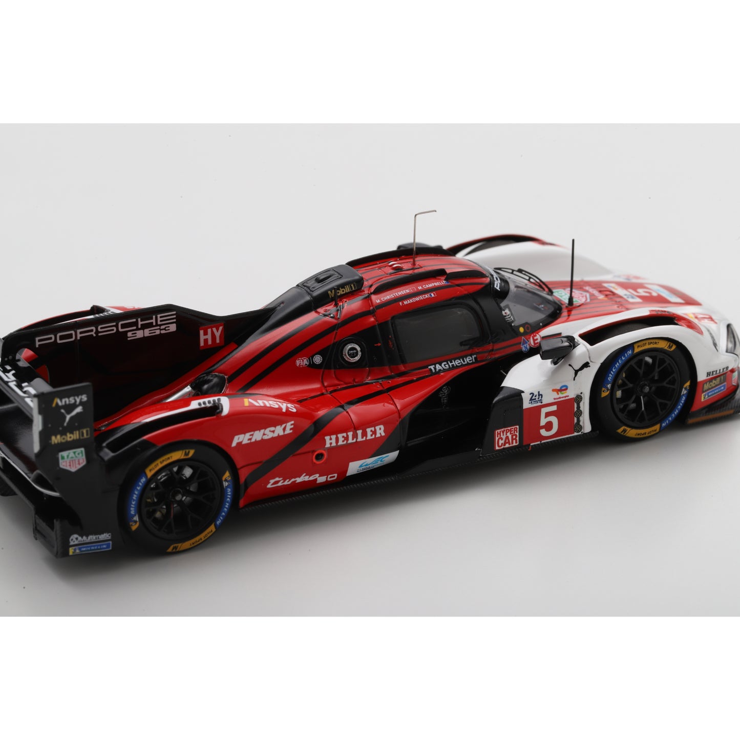 Spark S9113 1:43 - PORSCHE 963 N°5 PORSCHE PENSKE MOTORSPORT 6th Le Mans 24H 2024 M. Campbell - M. Christensen - F. Makowiecki