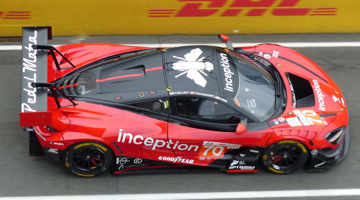 Spark S9152 1:43 - McLaren 720S GT3 Evo No.70 INCEPTION RACING Le Mans 24H 2024 B. Iribe - O. Millroy - F. Schandorff
