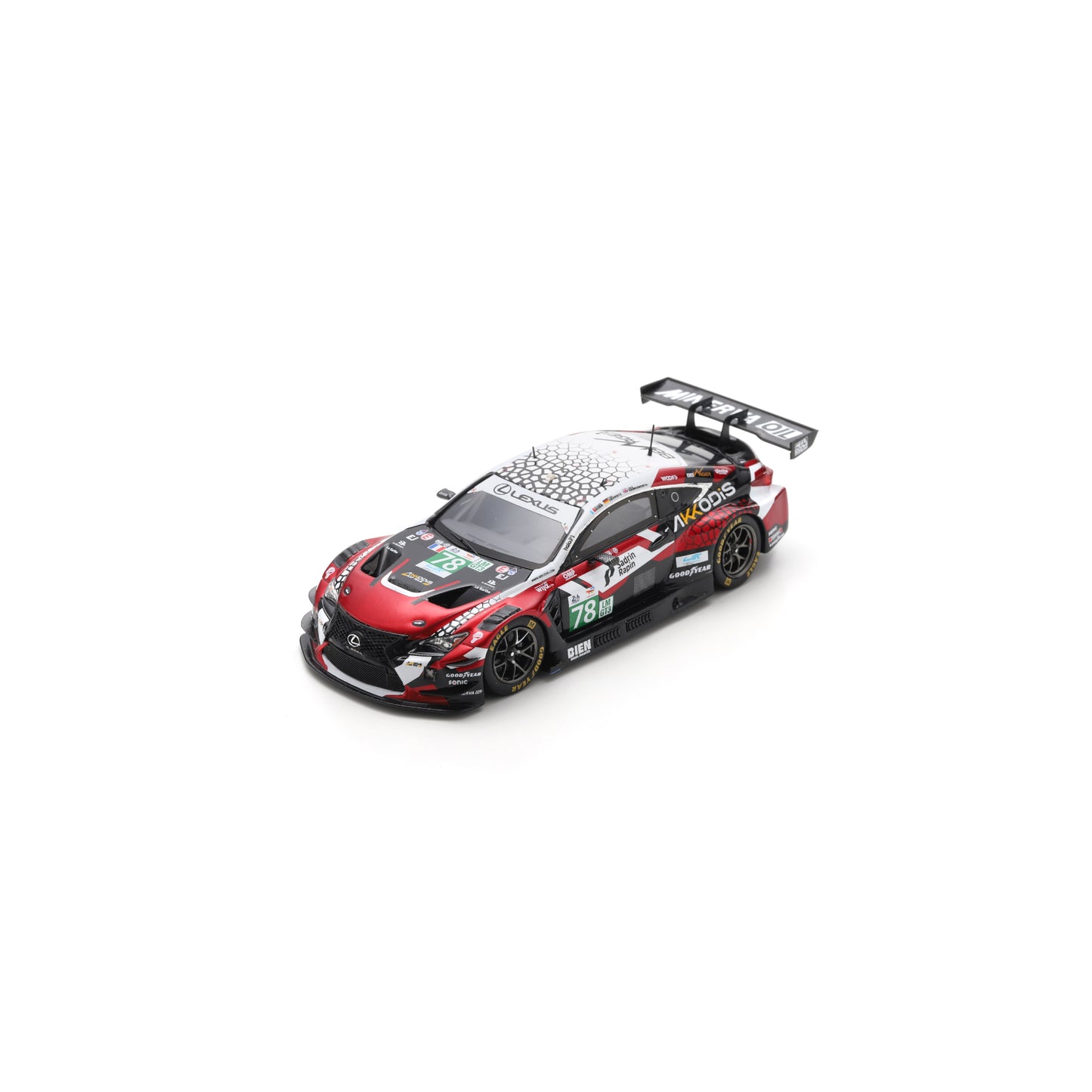 PRECOMMANDE - Spark S9300 1:43 - LEXUS RC F LMGT3 N°78 - AKKODIS ASP TEAM - Le Mans 2025 24H A. Robin - J. Hawksworth - F. Gehrsitz