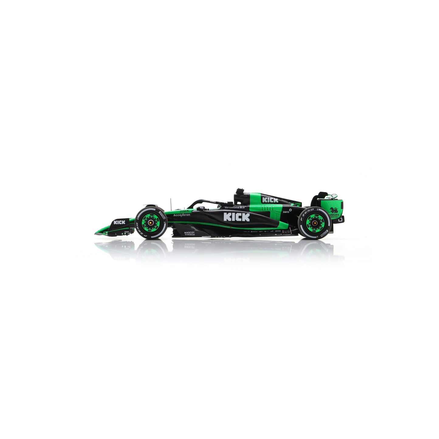 Spark S9549 1:43 - Stake F1 Team Kick Sauber C44 No.77 Stake F1 Team Kick Sauber Abu Dhabi GP 2024 Valtteri Bottas "Last Race"