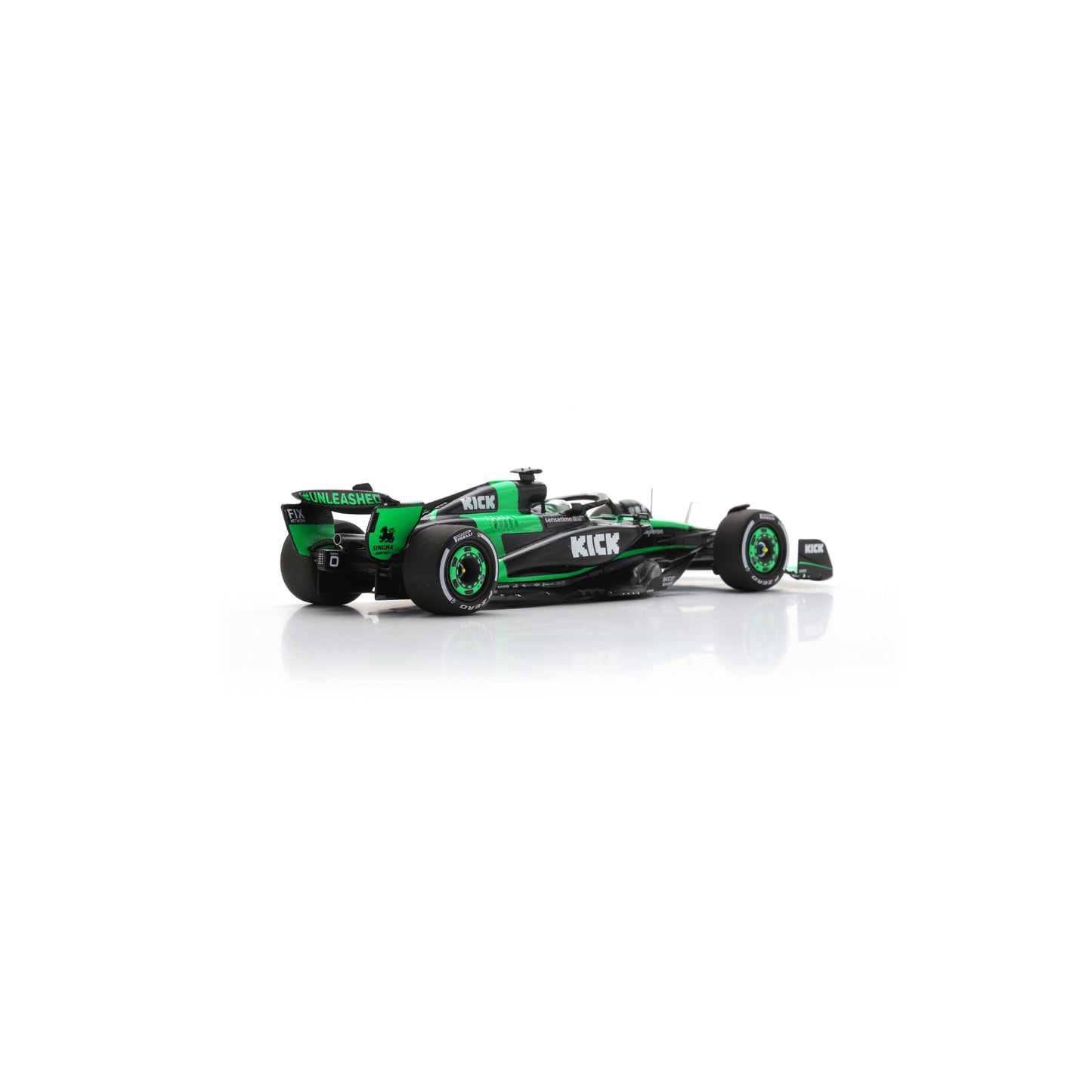 Spark S9549 1:43 - Stake F1 Team Kick Sauber C44 No.77 Stake F1 Team Kick Sauber Abu Dhabi GP 2024 Valtteri Bottas "Last Race"