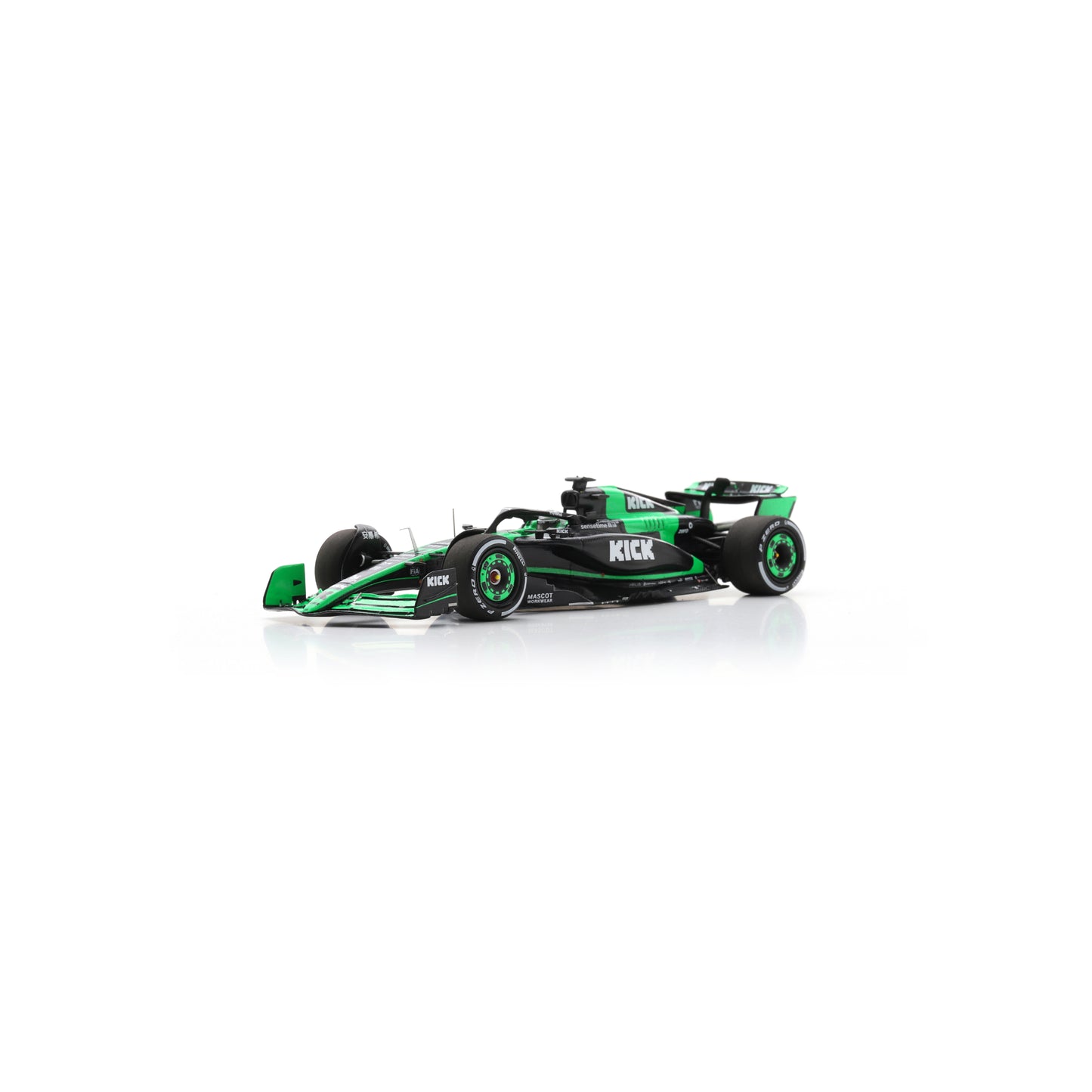 Spark S9549 1:43 - Stake F1 Team Kick Sauber C44 No.77 Stake F1 Team Kick Sauber Abu Dhabi GP 2024 Valtteri Bottas "Last Race"