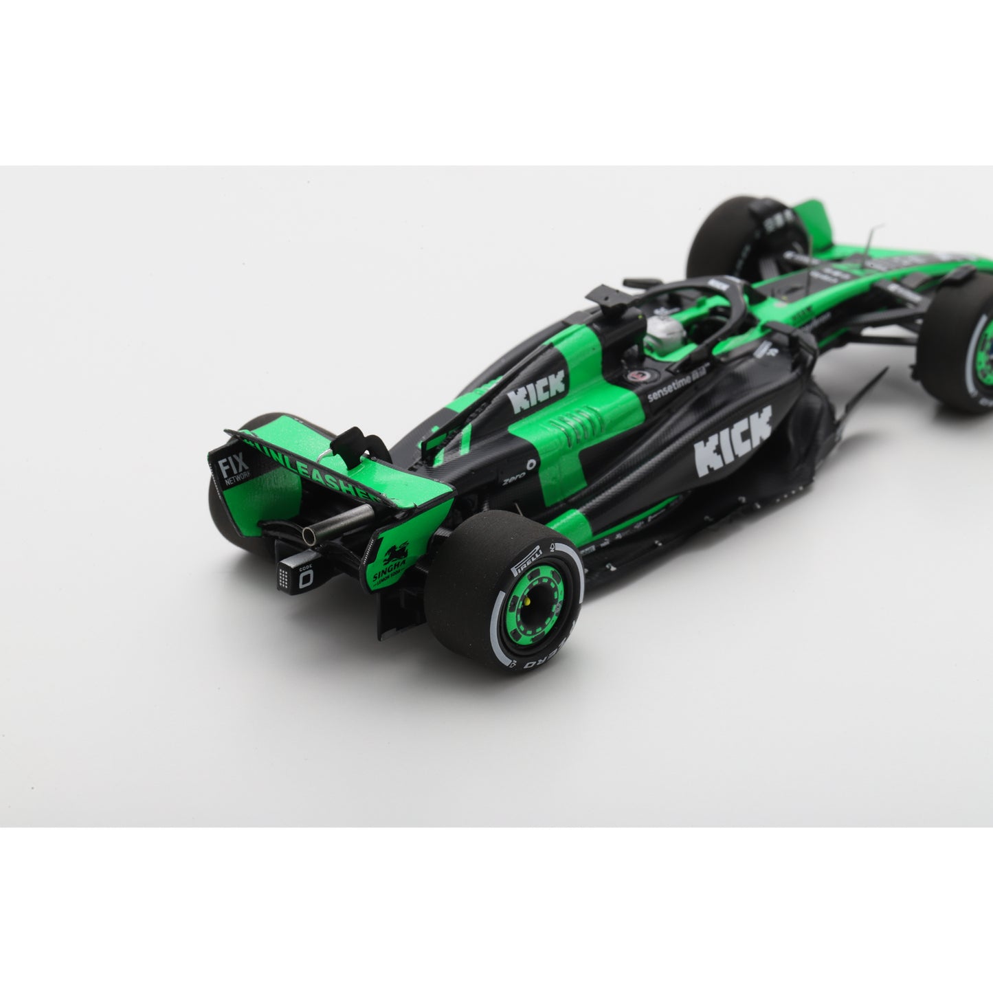 Spark S9549 1:43 - Stake F1 Team Kick Sauber C44 No.77 Stake F1 Team Kick Sauber Abu Dhabi GP 2024 Valtteri Bottas "Last Race"
